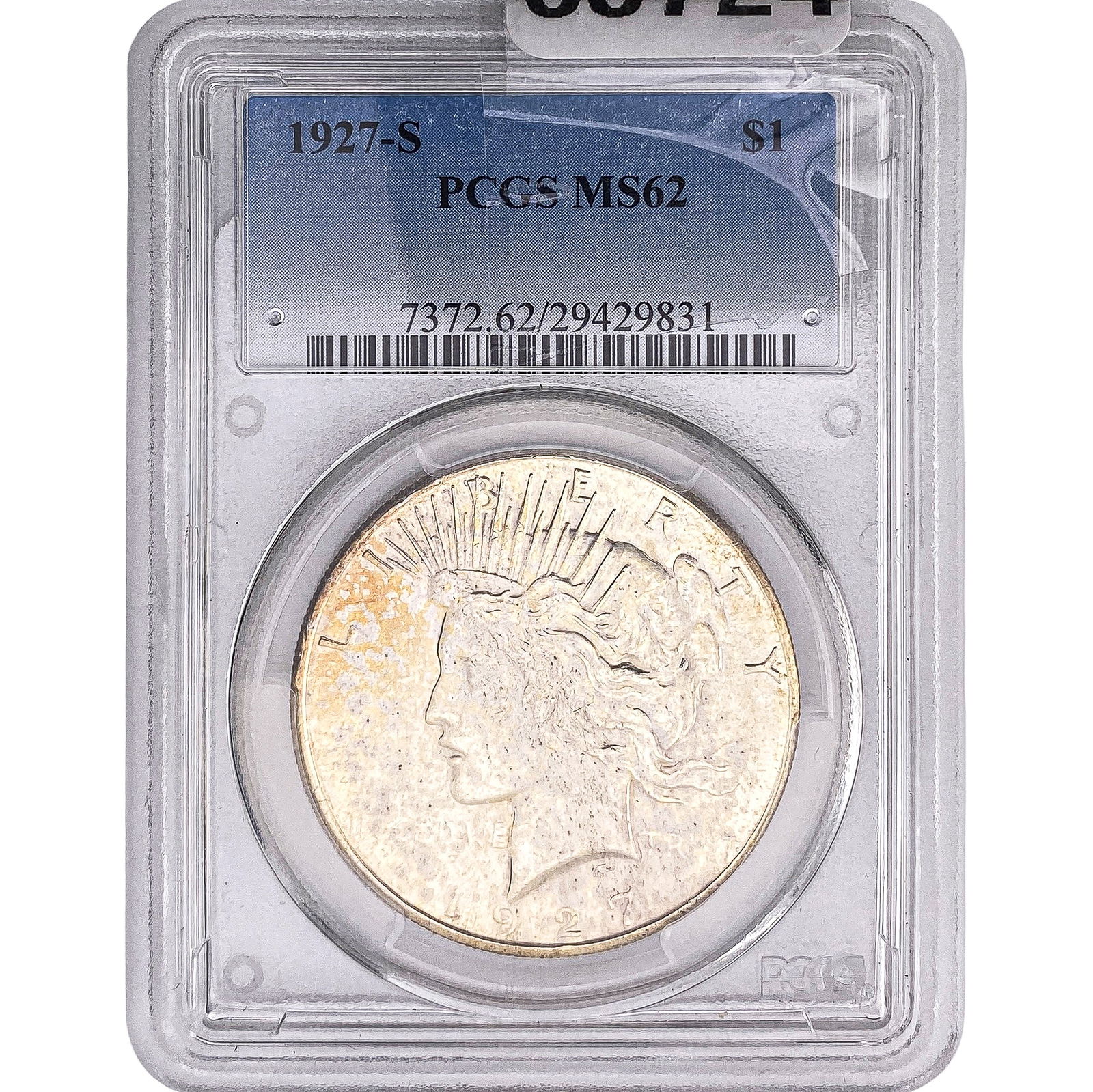 1927-S Silver Peace Dollar PCGS MS62 (1 of 2)