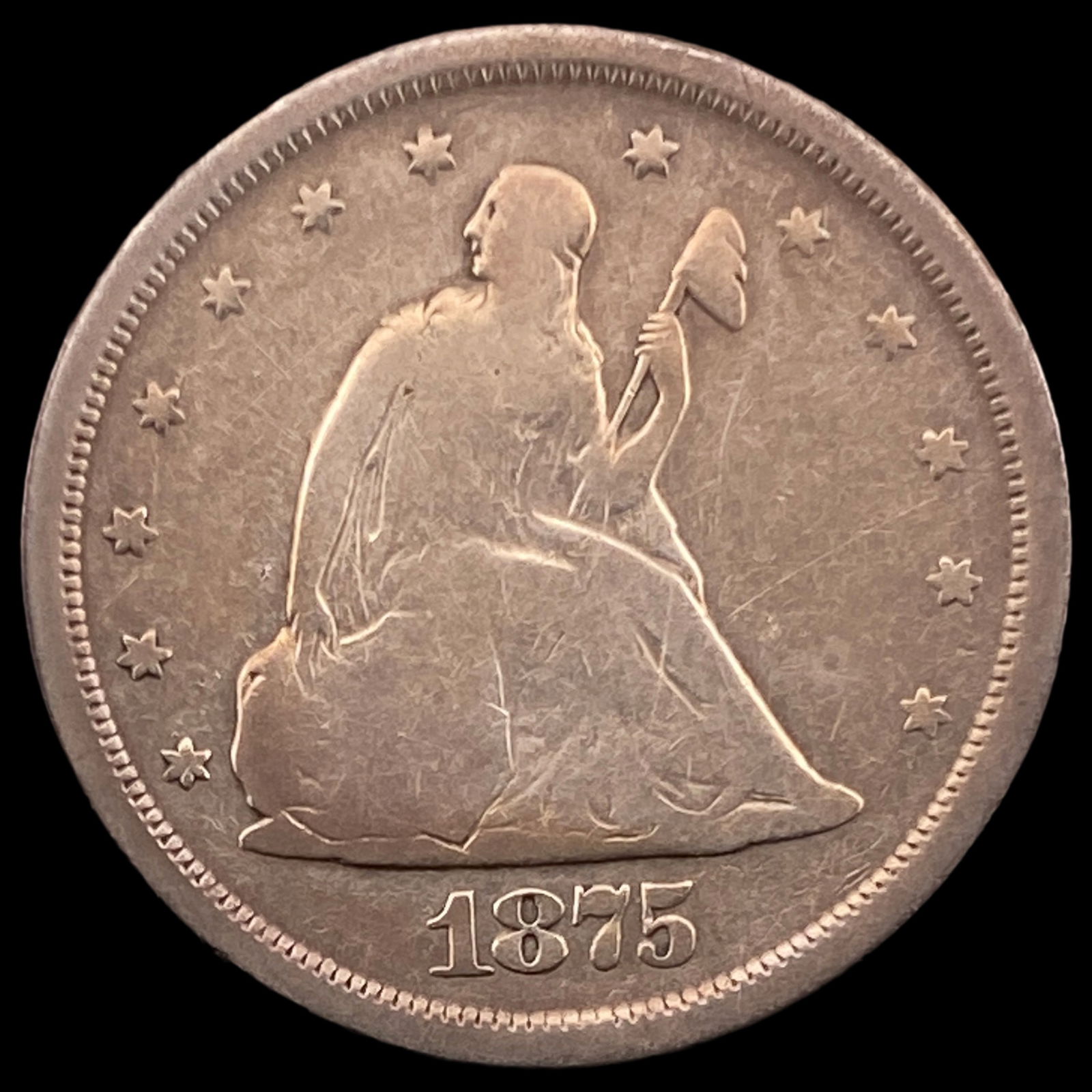 1875-S Silver Twenty Cents LIGHTLY CIRCULATED (1 of 2)