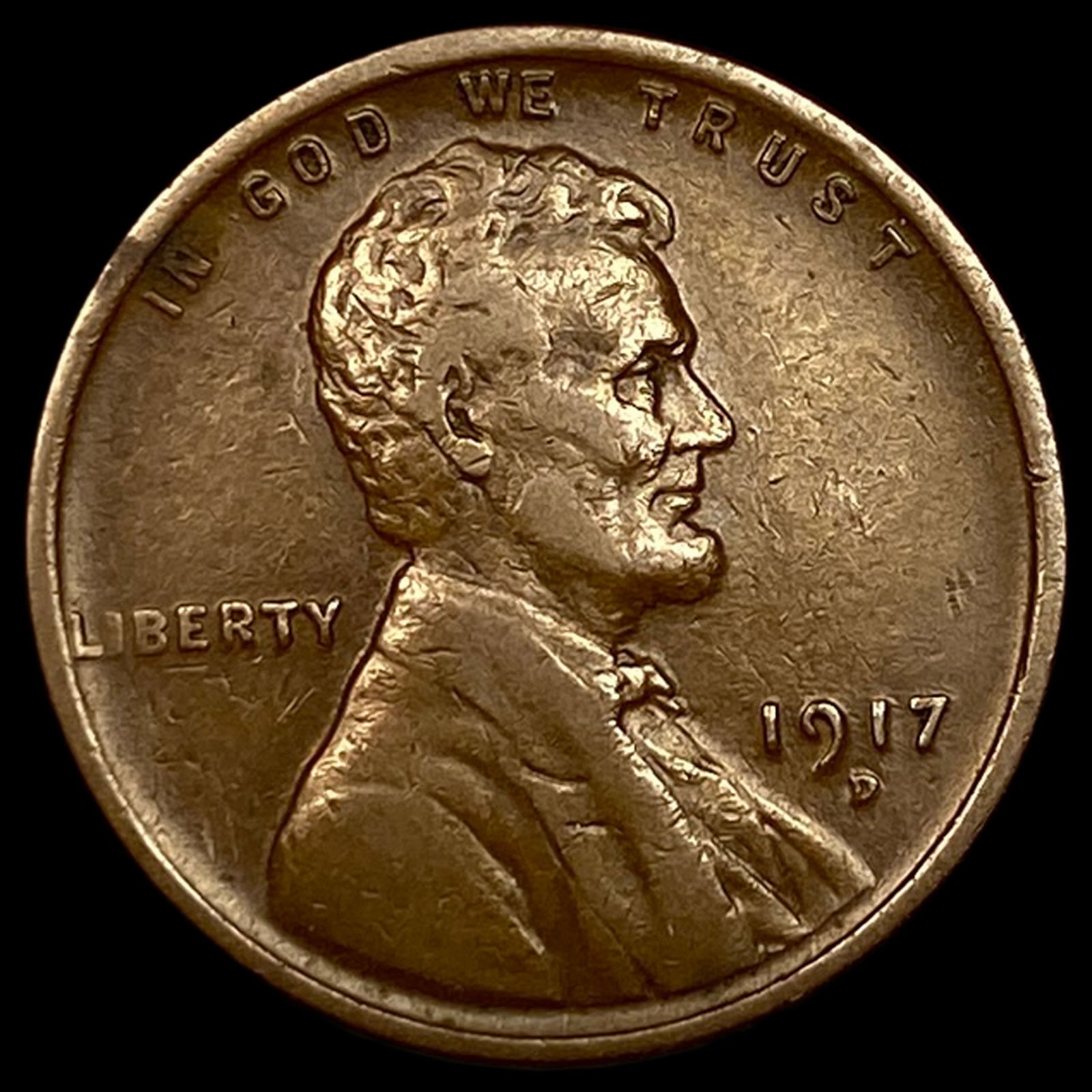 1917-D Lincoln Wheat Cent LIGHTLY CIRCULATED (1 of 2)