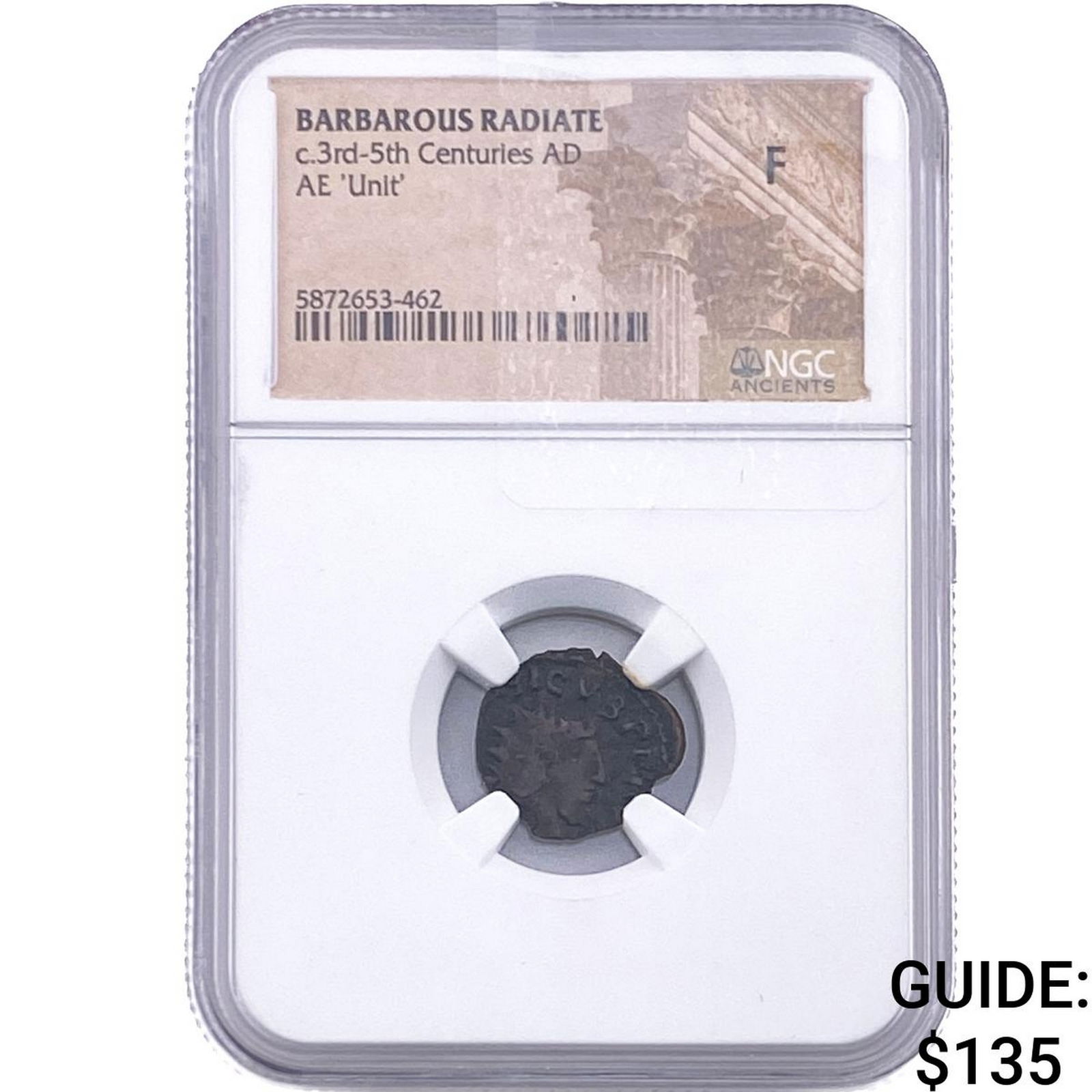 Barbarous Radiate c.3rd-5th Cent. Bronze'Unit' NGC F: Barbarous Radiate c.3rd-5th Cent. Bronze'Unit' NGC F