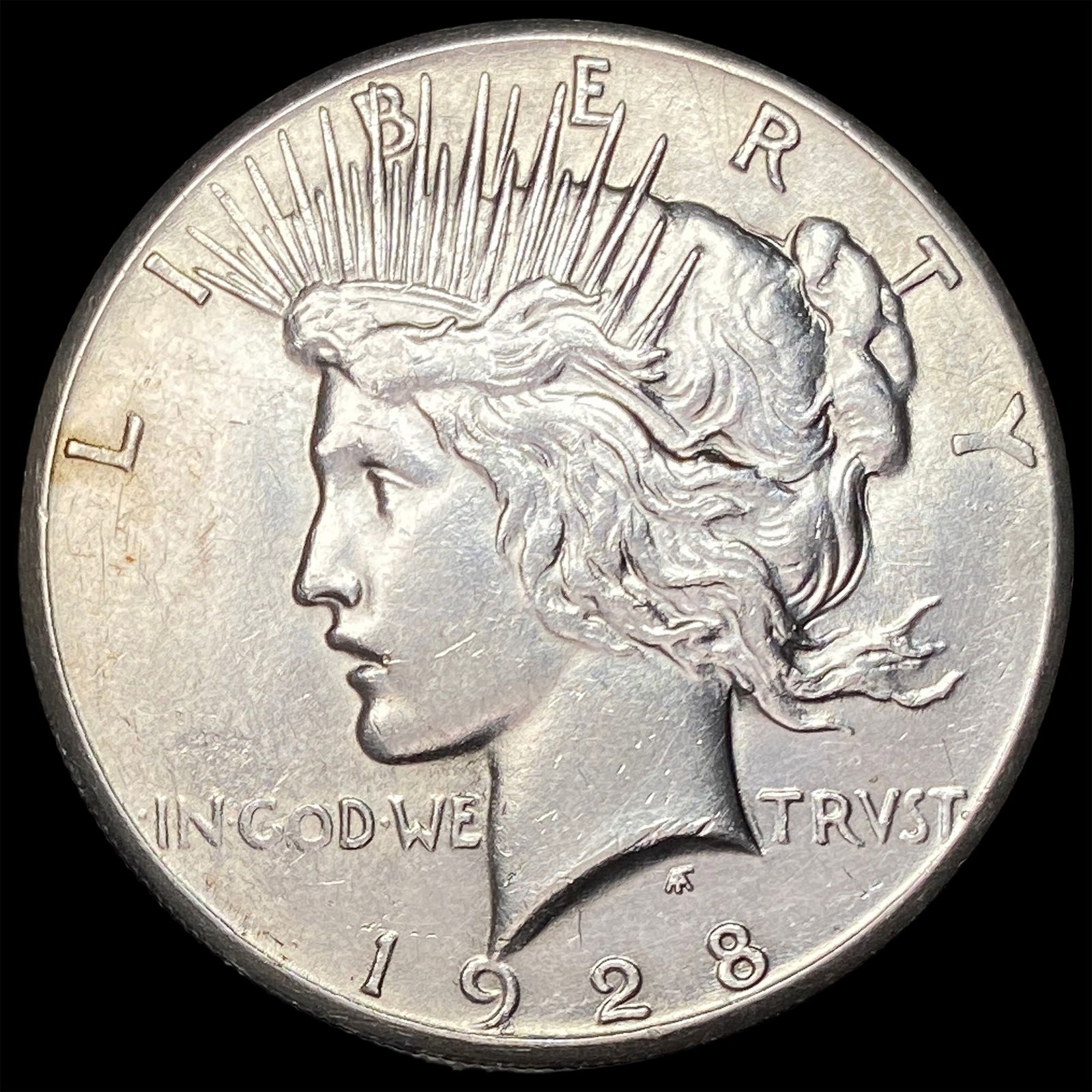 1928-S Silver Peace Dollar CHOICE AU (1 of 2)