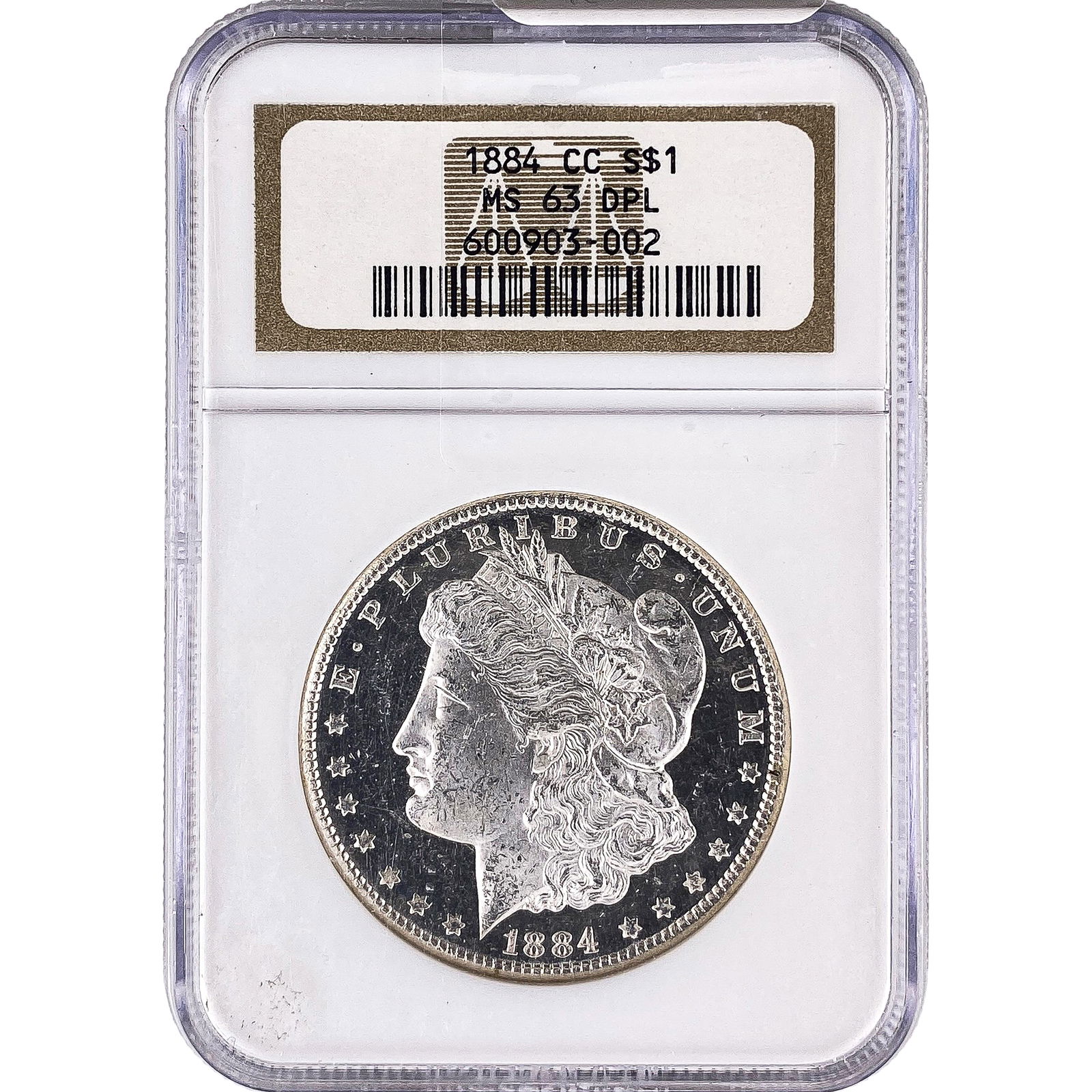 1884-CC Morgan Silver Dollar NGC MS63 DPL (1 of 2)