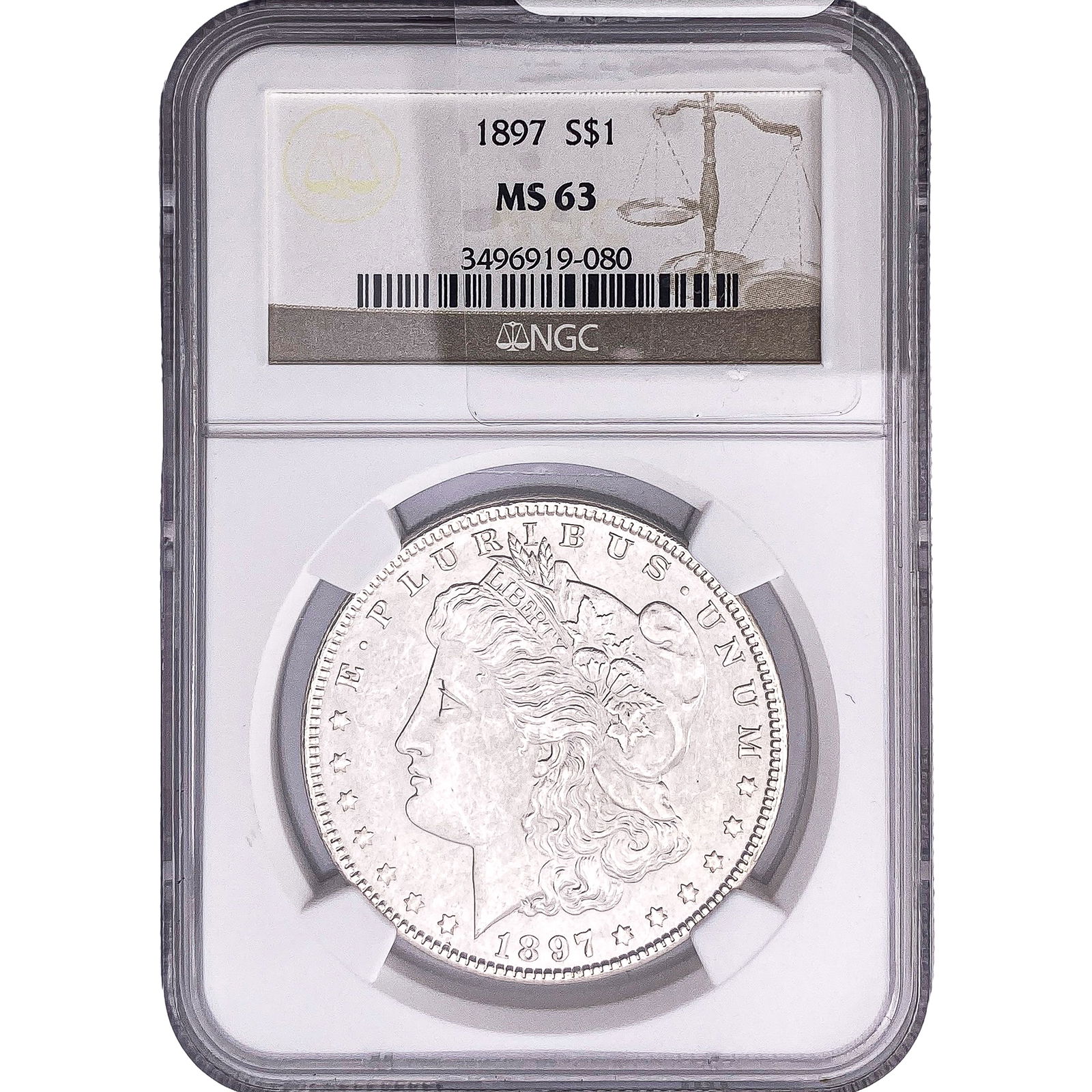 1897 Morgan Silver Dollar NGC MS63 (1 of 2)
