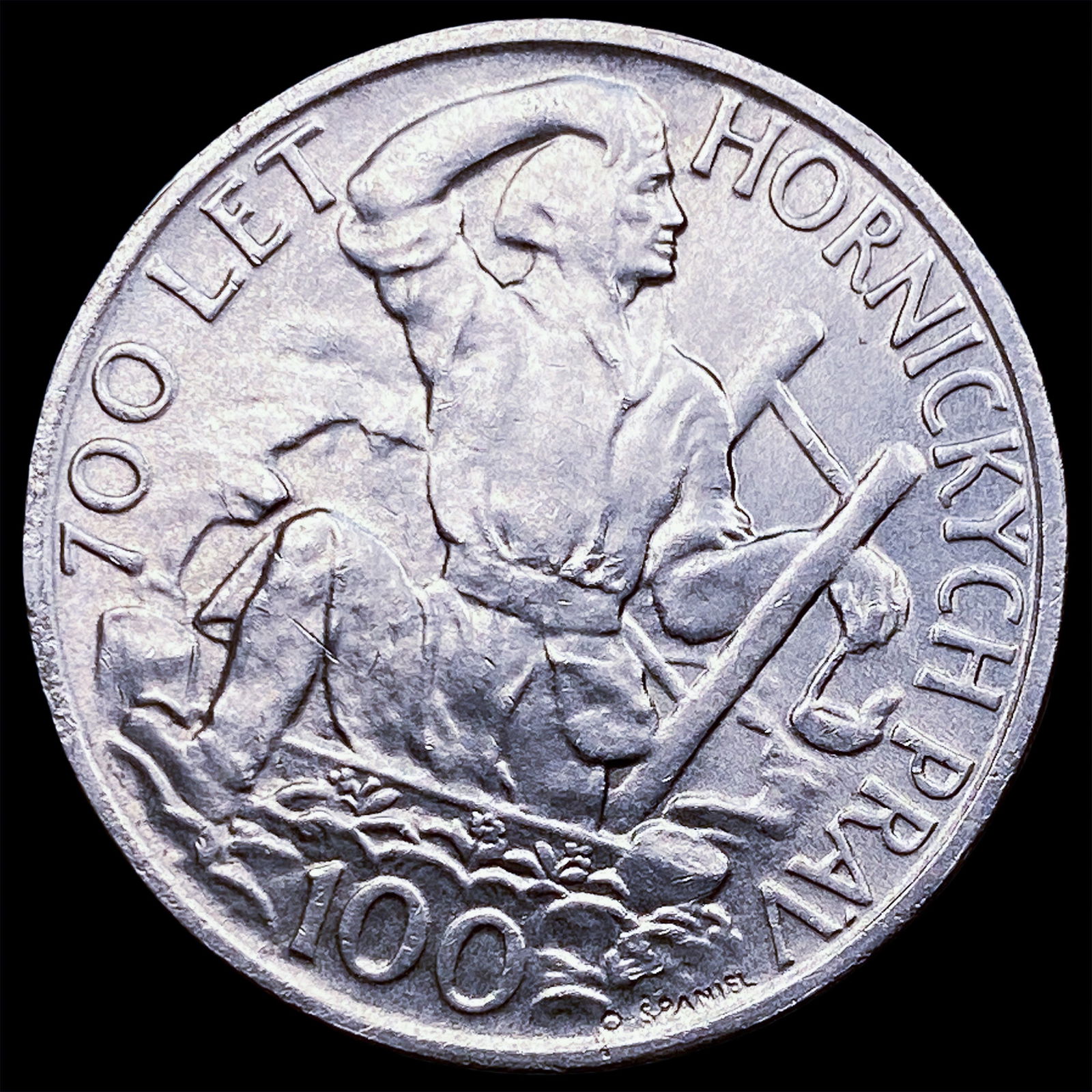 1949 Czechoslovakia Silver 100 Kroni CLOSELY UNCIRCULATED (1 of 2)