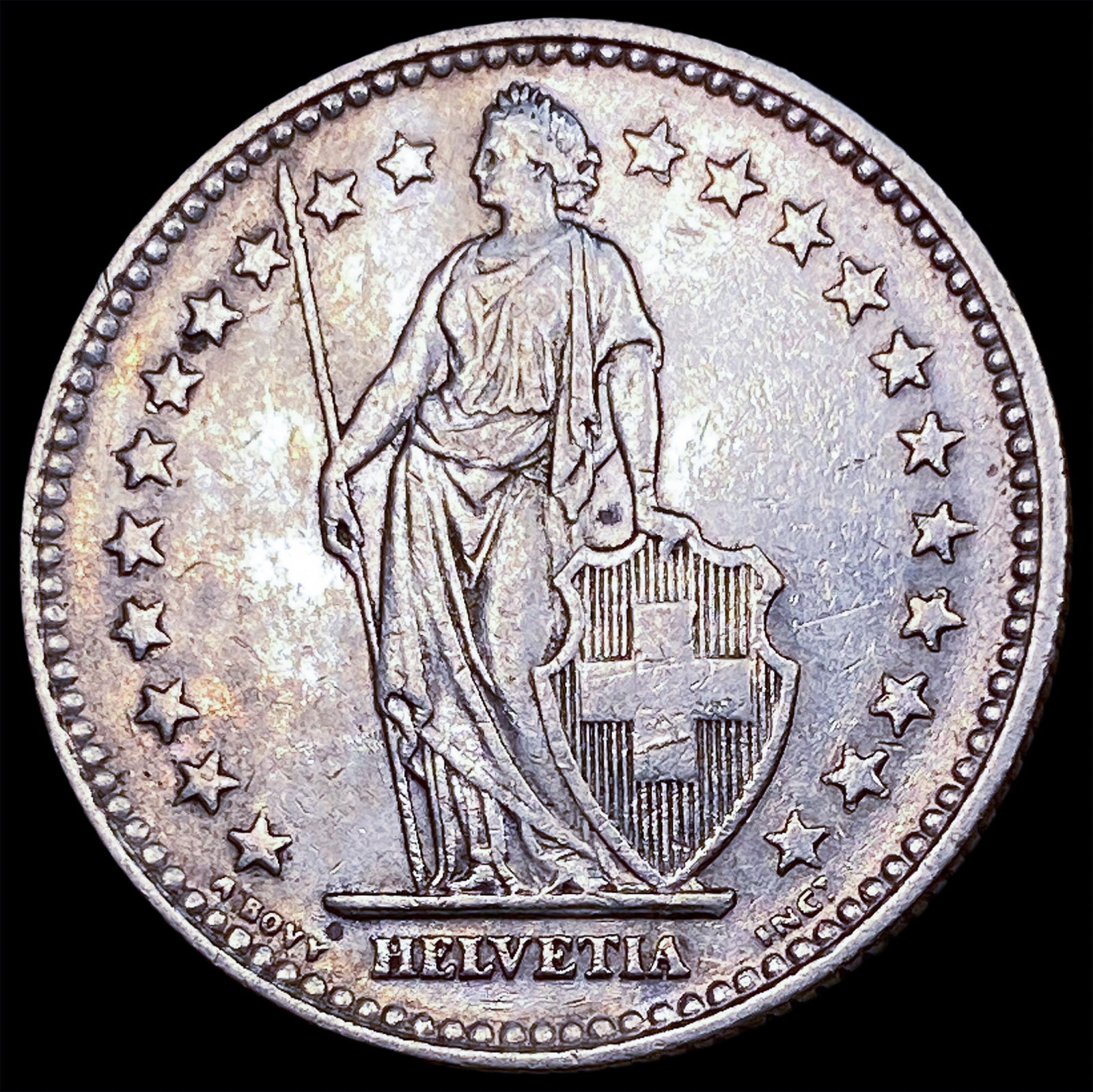 1939 Switzerland Silver 2 Francs CLOSELY UNCIRCULATED (1 of 2)