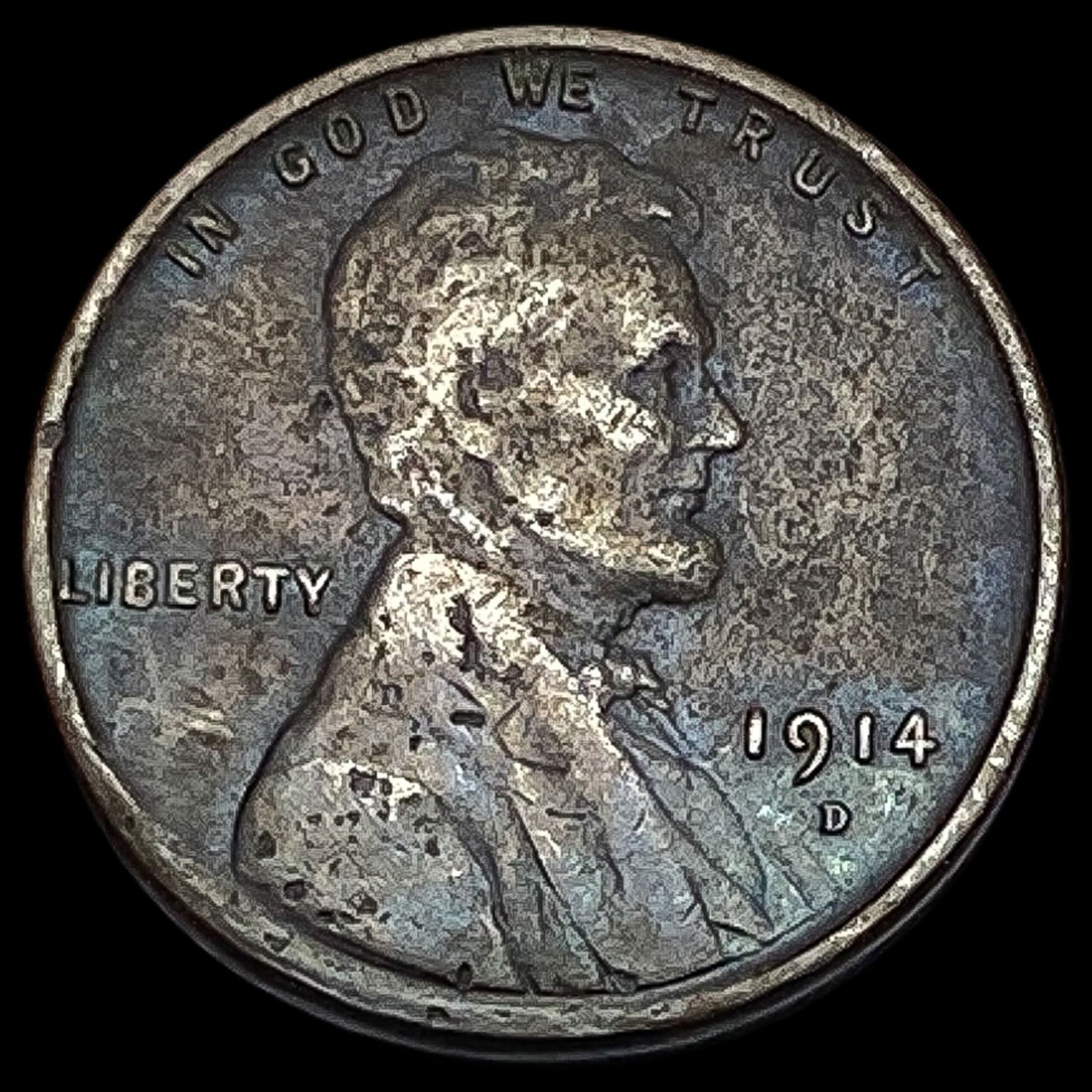 1914-D Lincoln Wheat Cent ABOUT UNCIRCULATED (1 of 2)