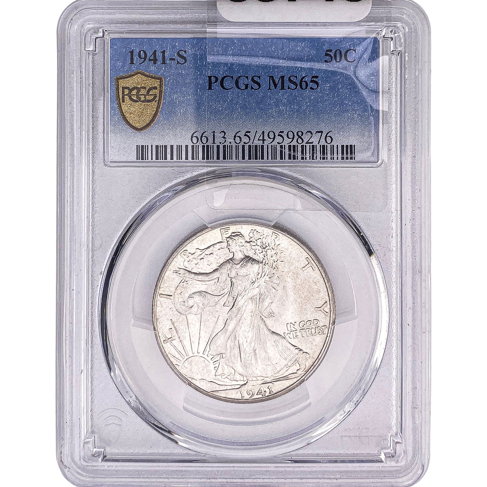 1941-S Walking Liberty Half Dollar PCGS MS65: 1941-S Walking Liberty Half Dollar PCGS MS65