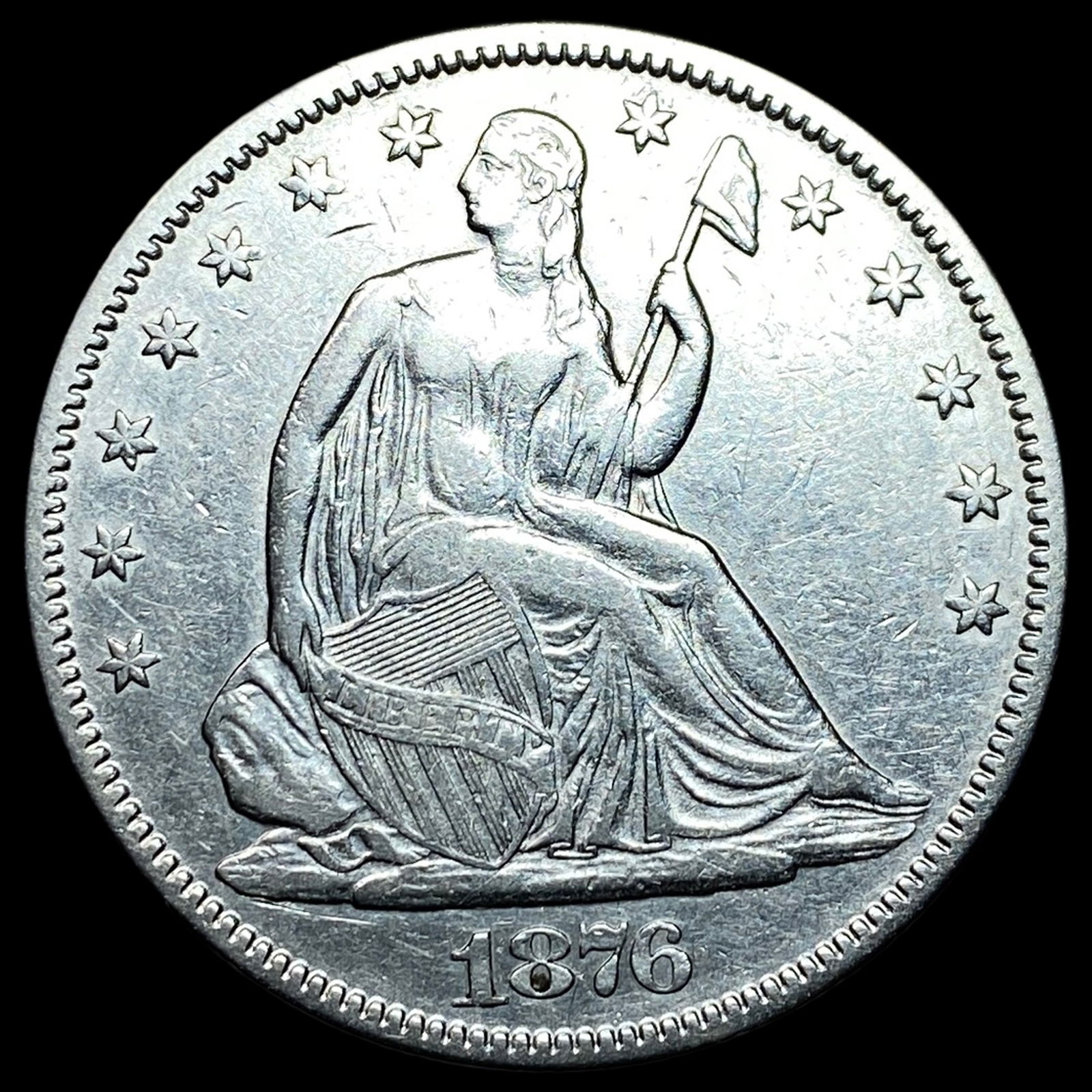 1876 Seated Liberty Half Dollar NEARLY UNCIRCULATED (1 of 2)