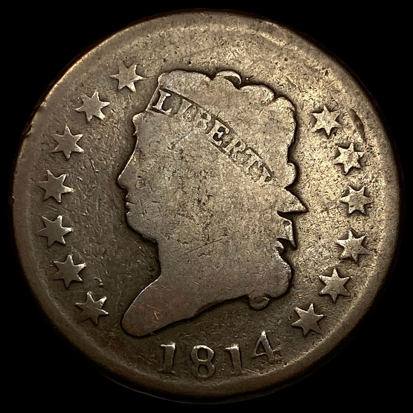 1814 Classic Head Large Cent NICELY CIRCULATED (1 of 2)