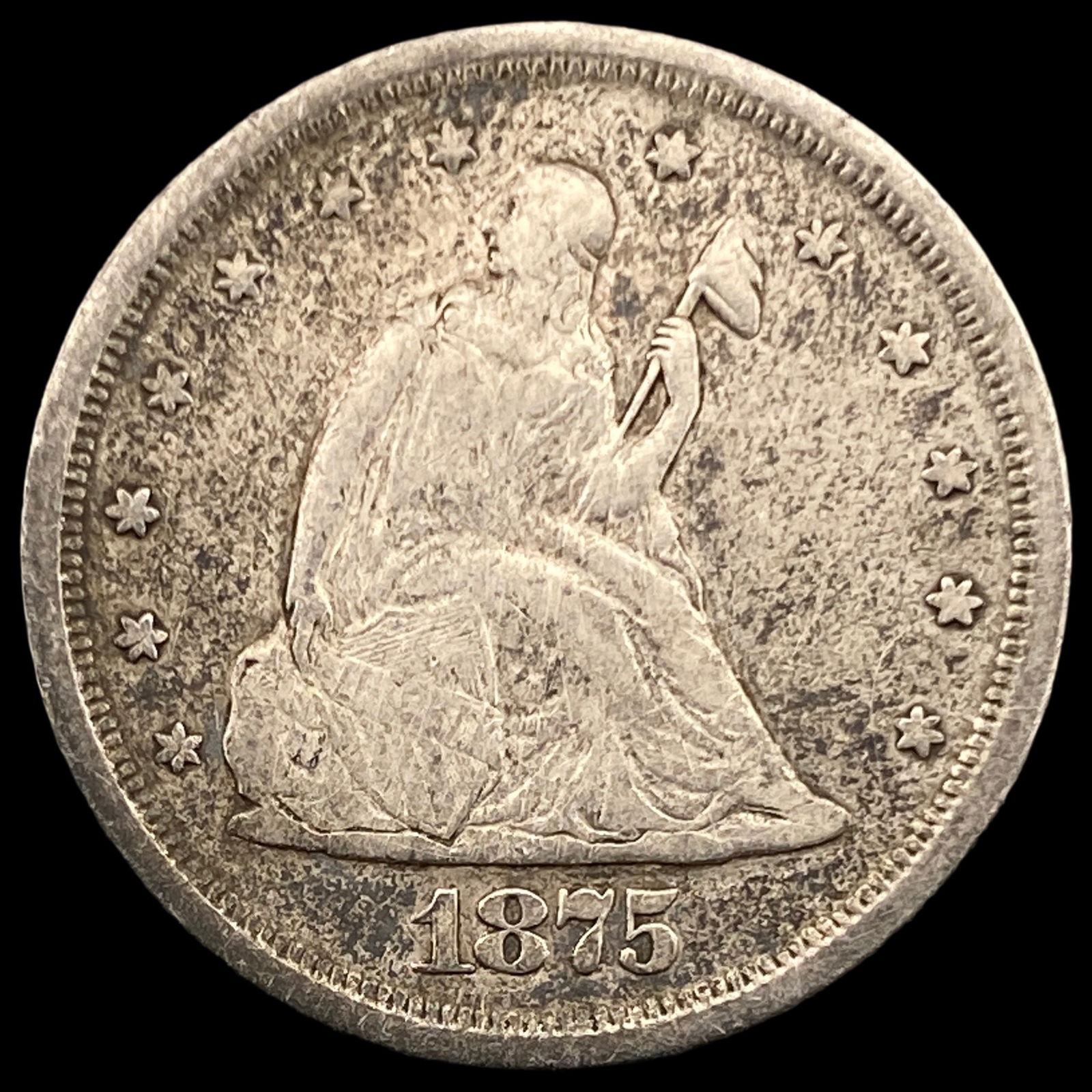 1875-S Silver Twenty Cent Piece LIGHTLY CIRCULATED (1 of 2)