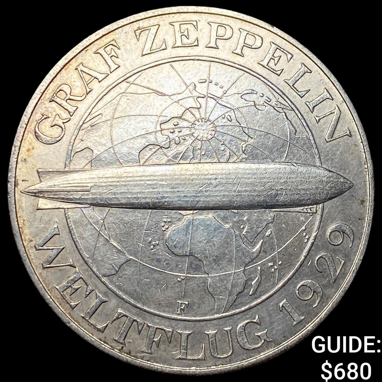 1930-F Germany Silver 5 Marks UNCIRCULATED: 1930-F Germany Silver 5 Marks UNCIRCULATED