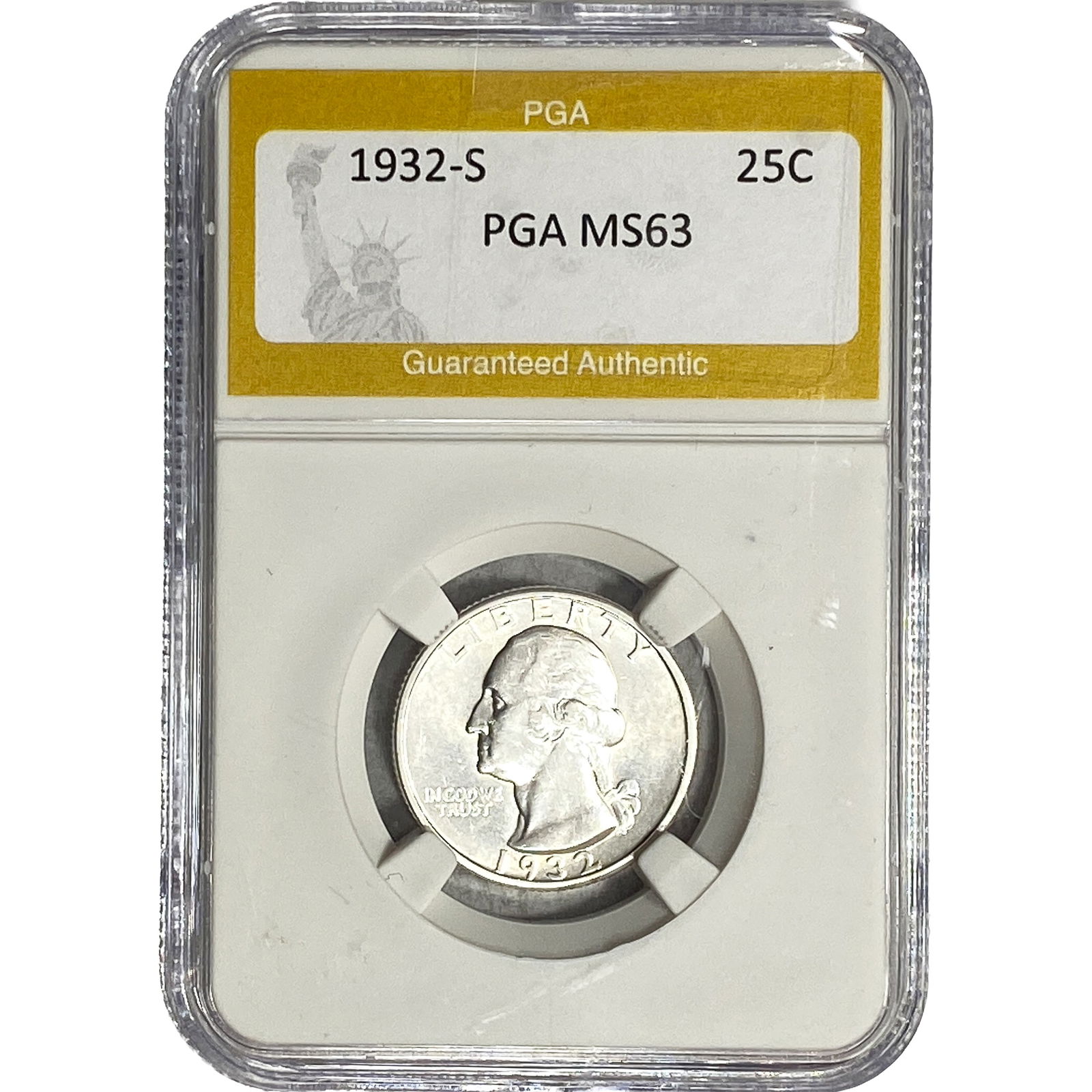 1932-S Washington Silver Quarter PGA MS63 (1 of 2)