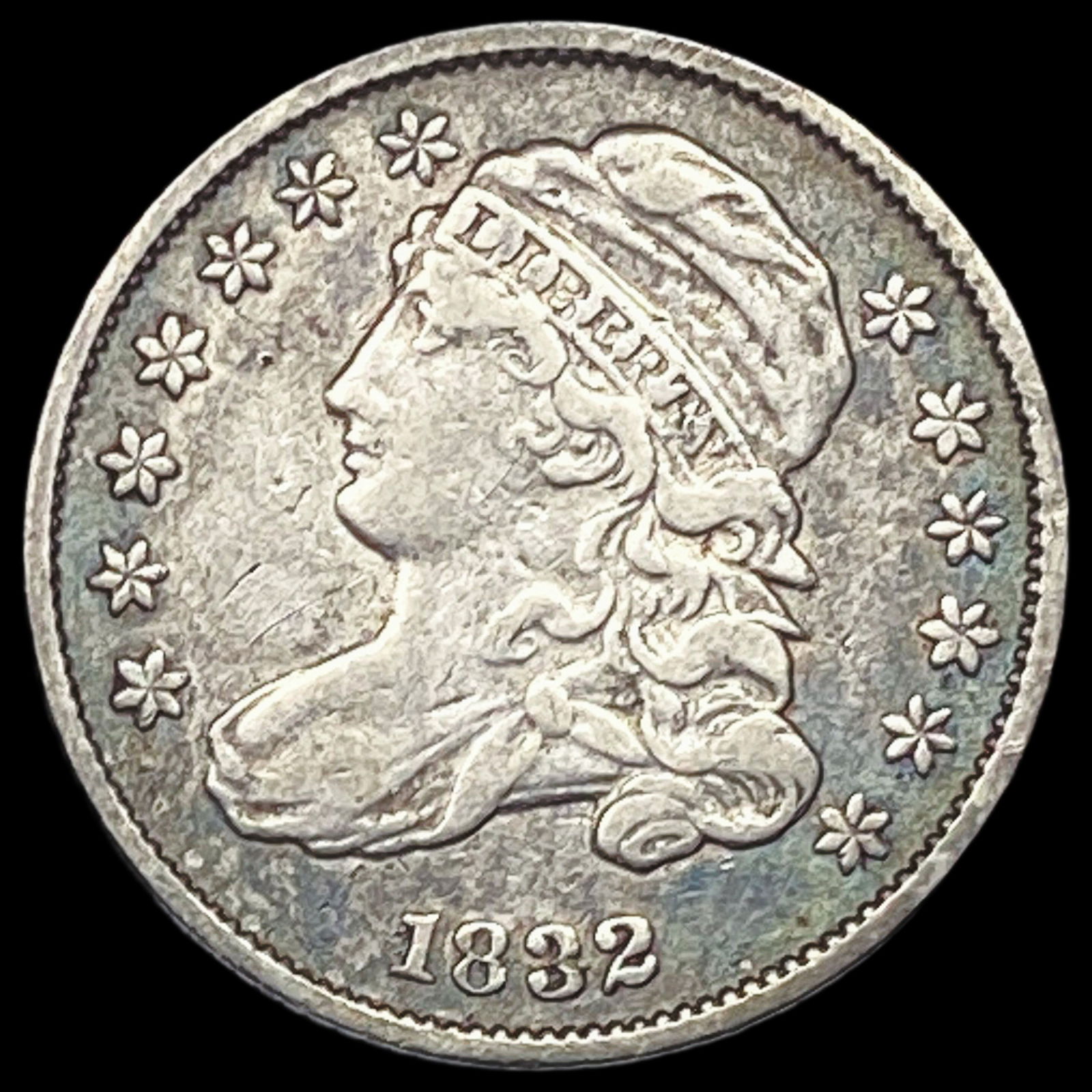 1832 Capped Bust Dime NEARLY UNCIRCULATED (1 of 2)
