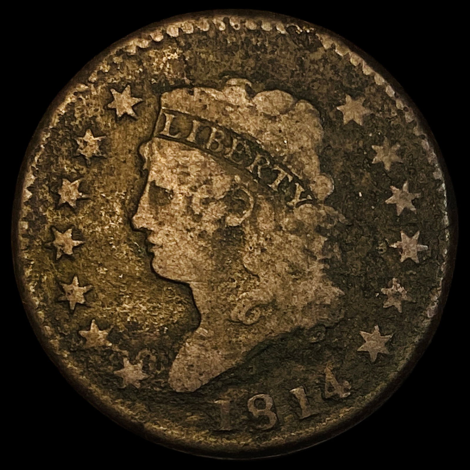 1814 Classic Head Large Cent NICELY CIRCULATED (1 of 2)