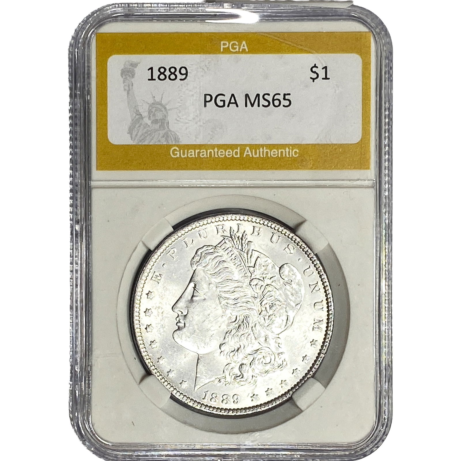 1889 Morgan Silver Dollar PGA MS65: 1889 Morgan Silver Dollar PGA MS65