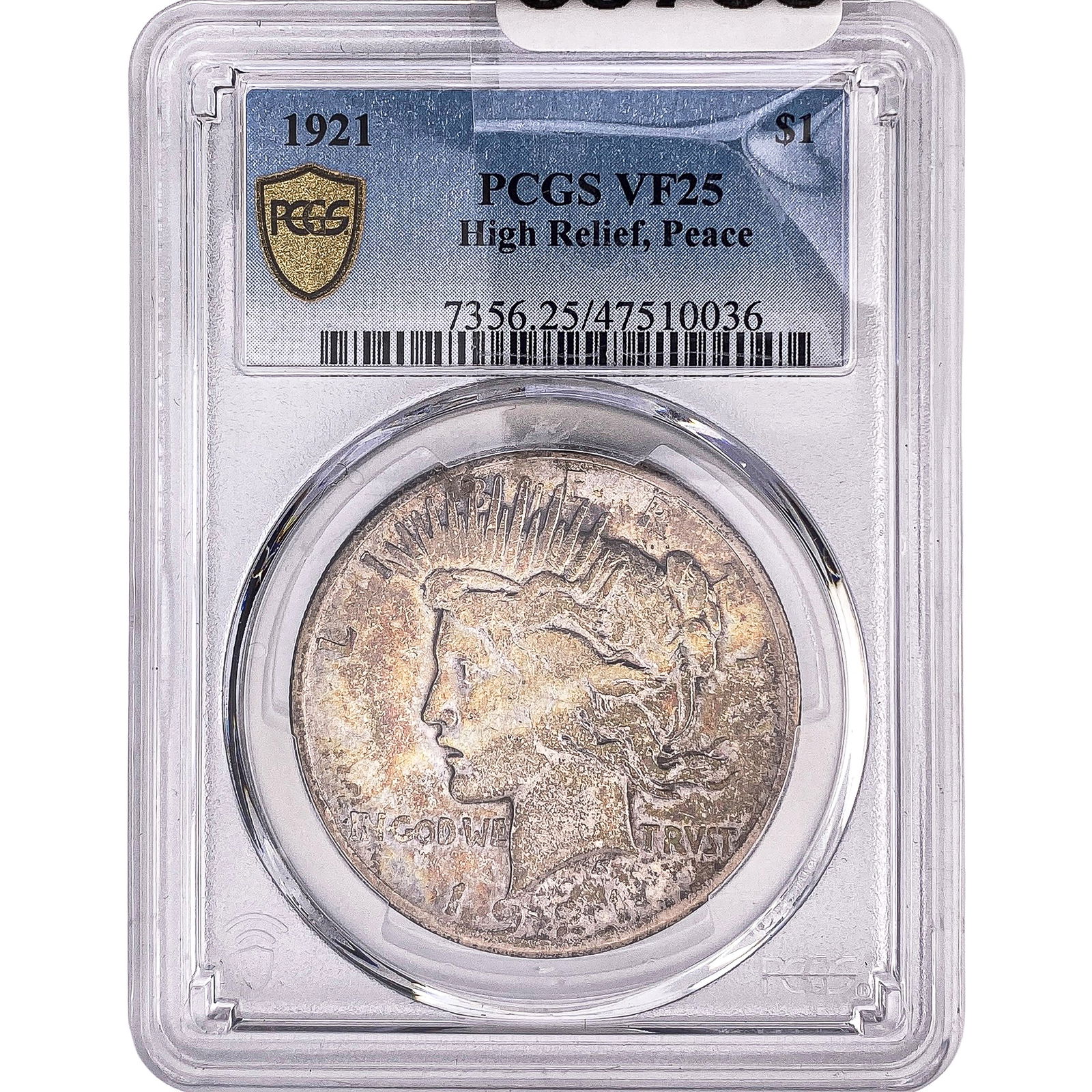 1921 Silver Peace Dollar PCGS VF25 High Relief (1 of 2)