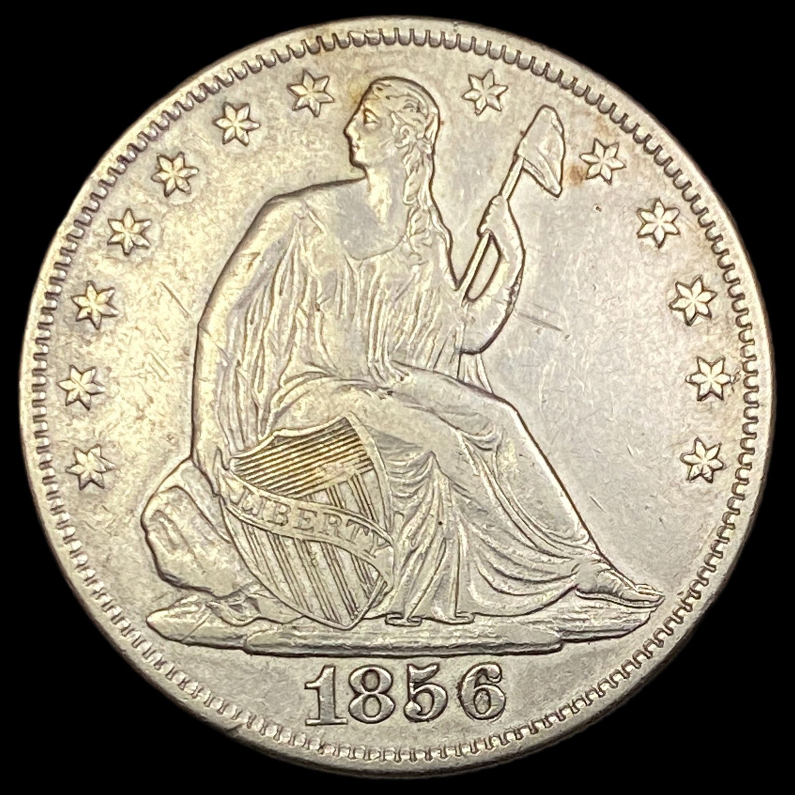 1856-O Seated Liberty Half Dollar NEARLY UNCIRCULATED (1 of 2)
