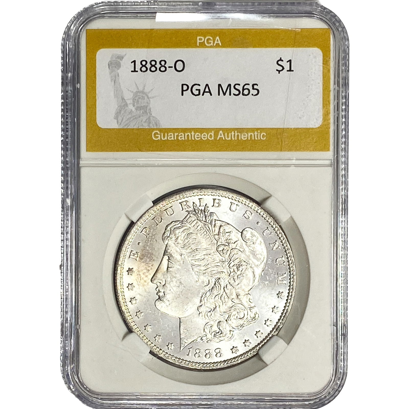 1888-O Morgan Silver Dollar PGA MS65: 1888-O Morgan Silver Dollar PGA MS65