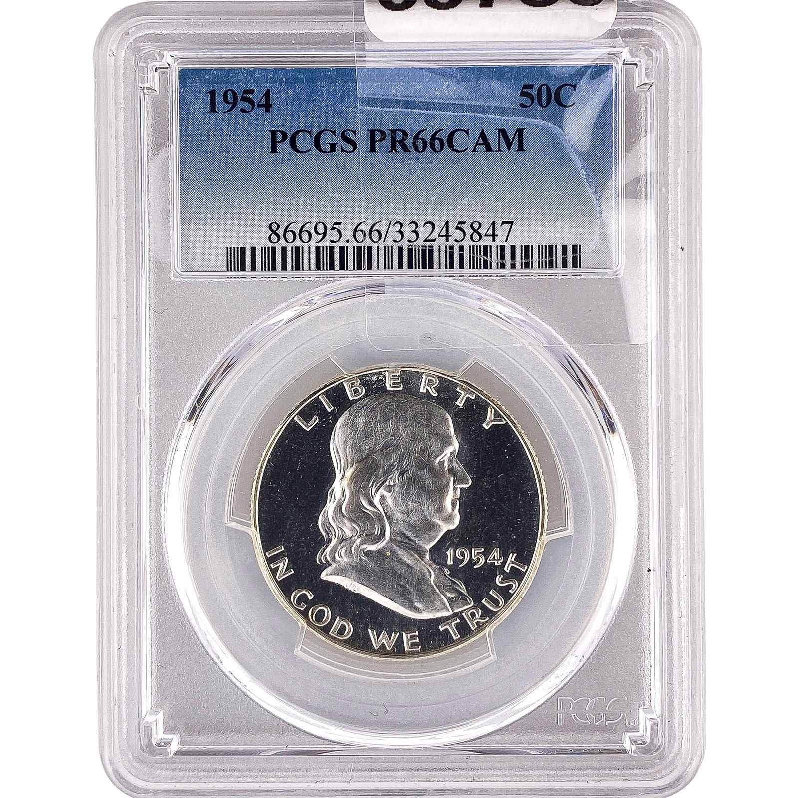 1954 Franklin Half Dollar PCGS PR66 CAM: 1954 Franklin Half Dollar PCGS PR66 CAM