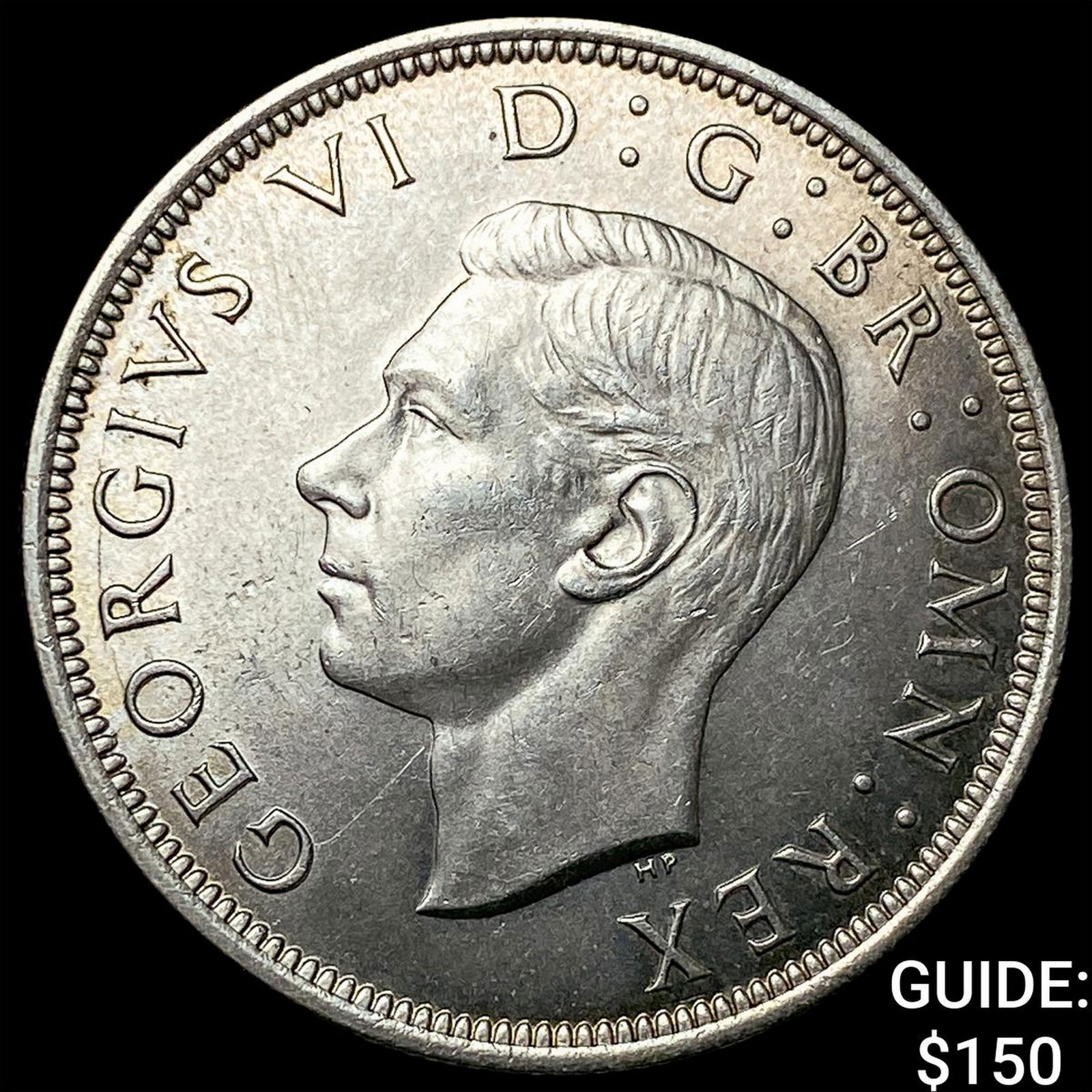 1945 Great Britain Silver Half Crown UNCIRCULATED: 1945 Great Britain Silver Half Crown UNCIRCULATED
