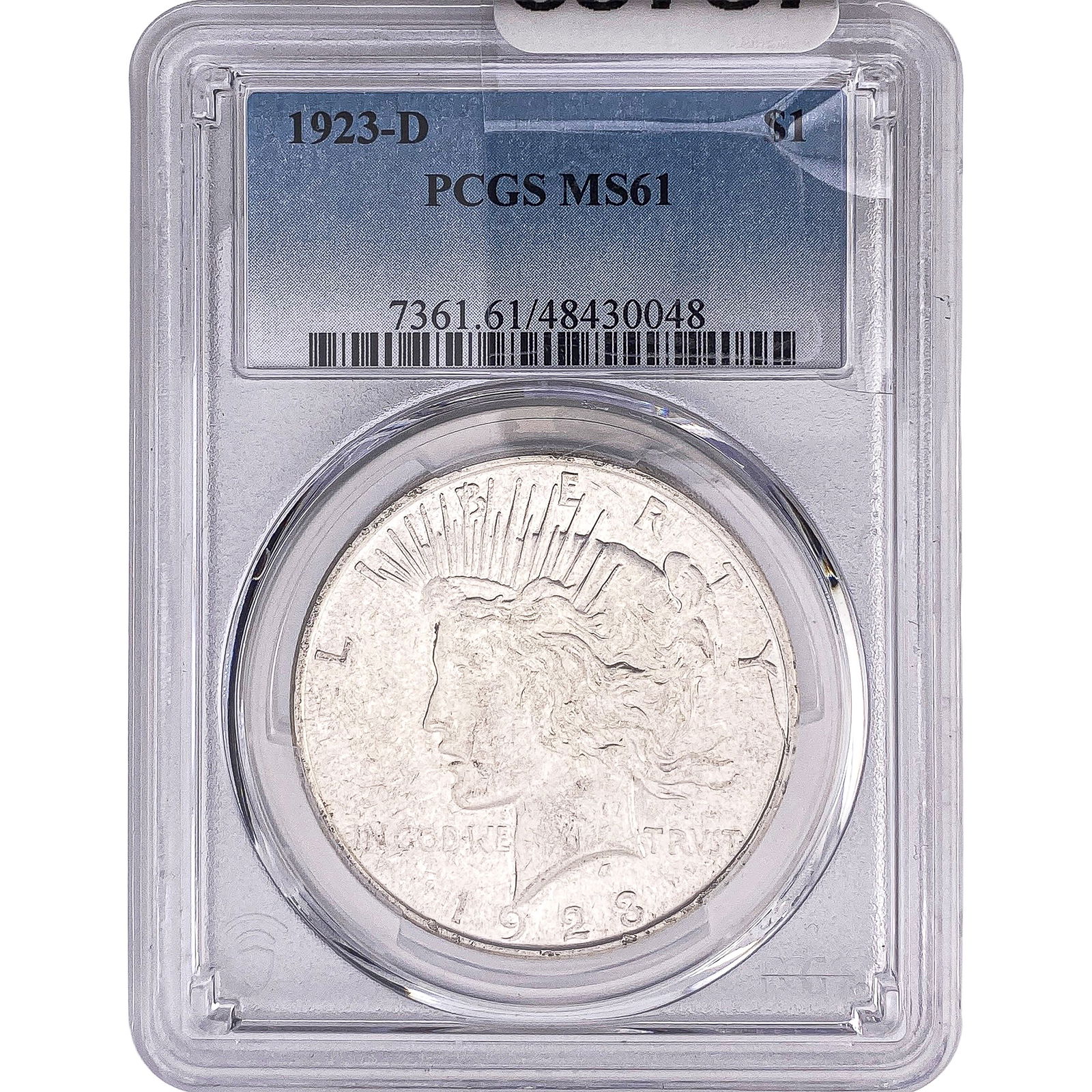 1923-D Silver Peace Dollar PCGS MS61 (1 of 2)