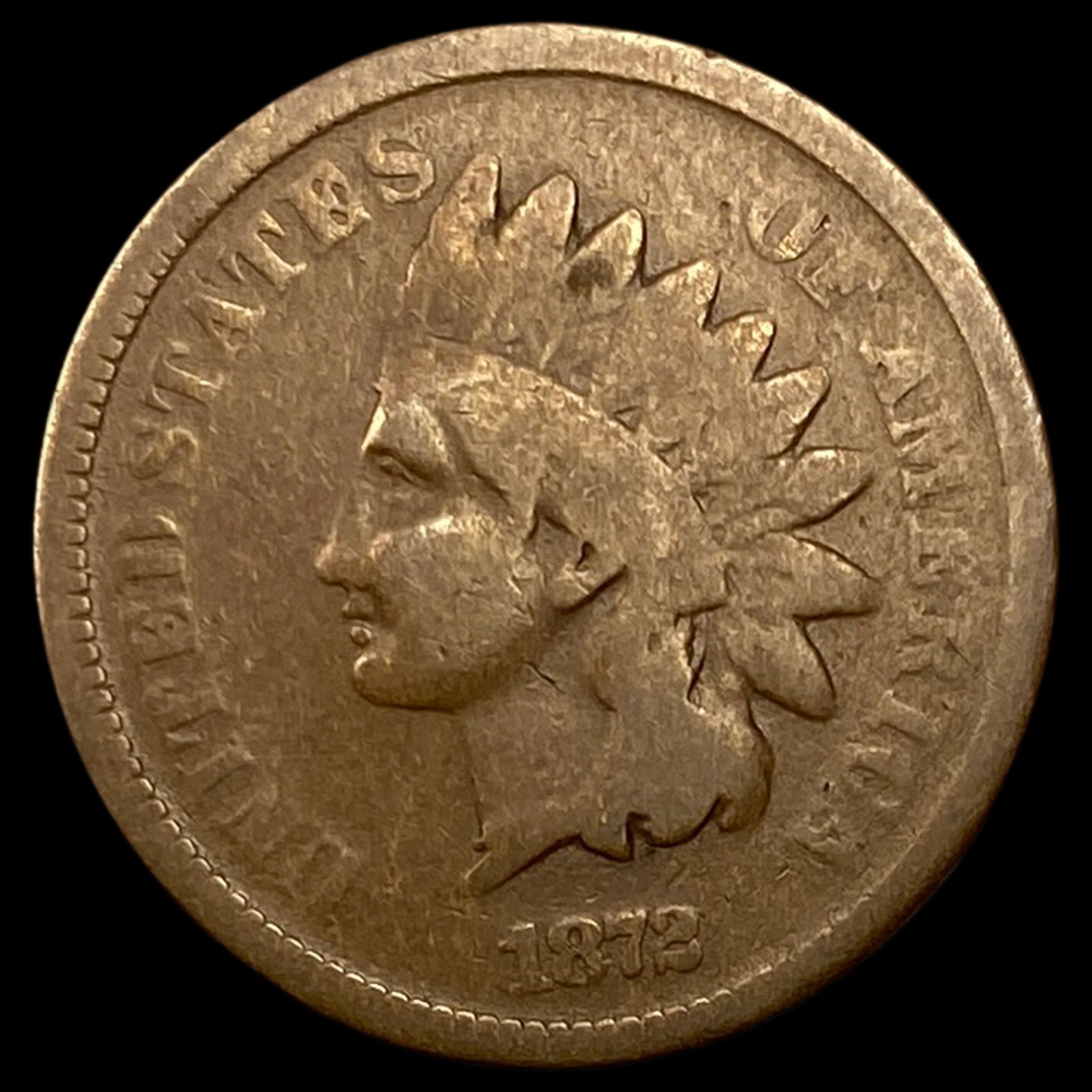 1872 Indian Head Cent NICELY CIRCULATED: 1872 Indian Head Cent NICELY CIRCULATED