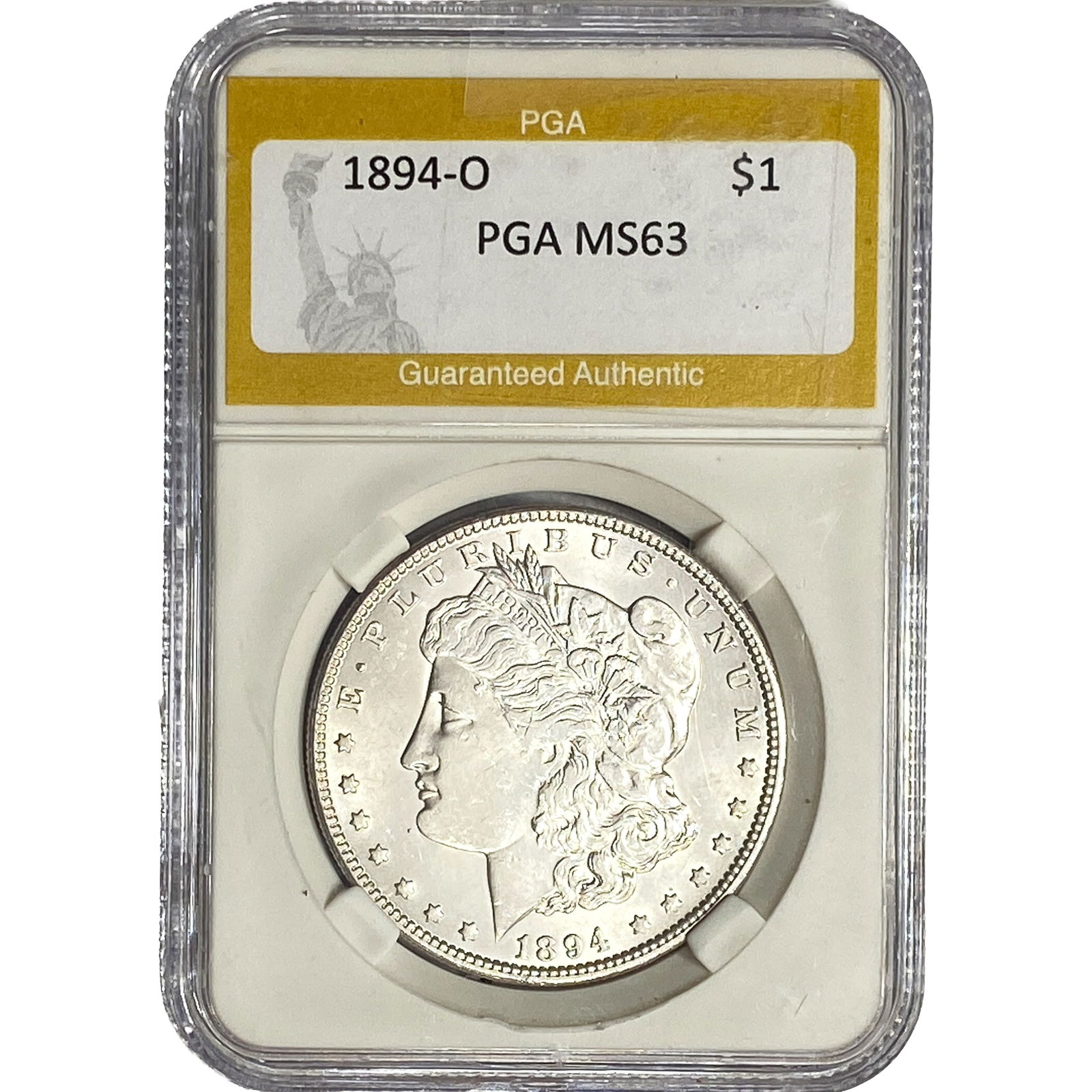 1894-O Morgan Silver Dollar PGA MS63: 1894-O Morgan Silver Dollar PGA MS63