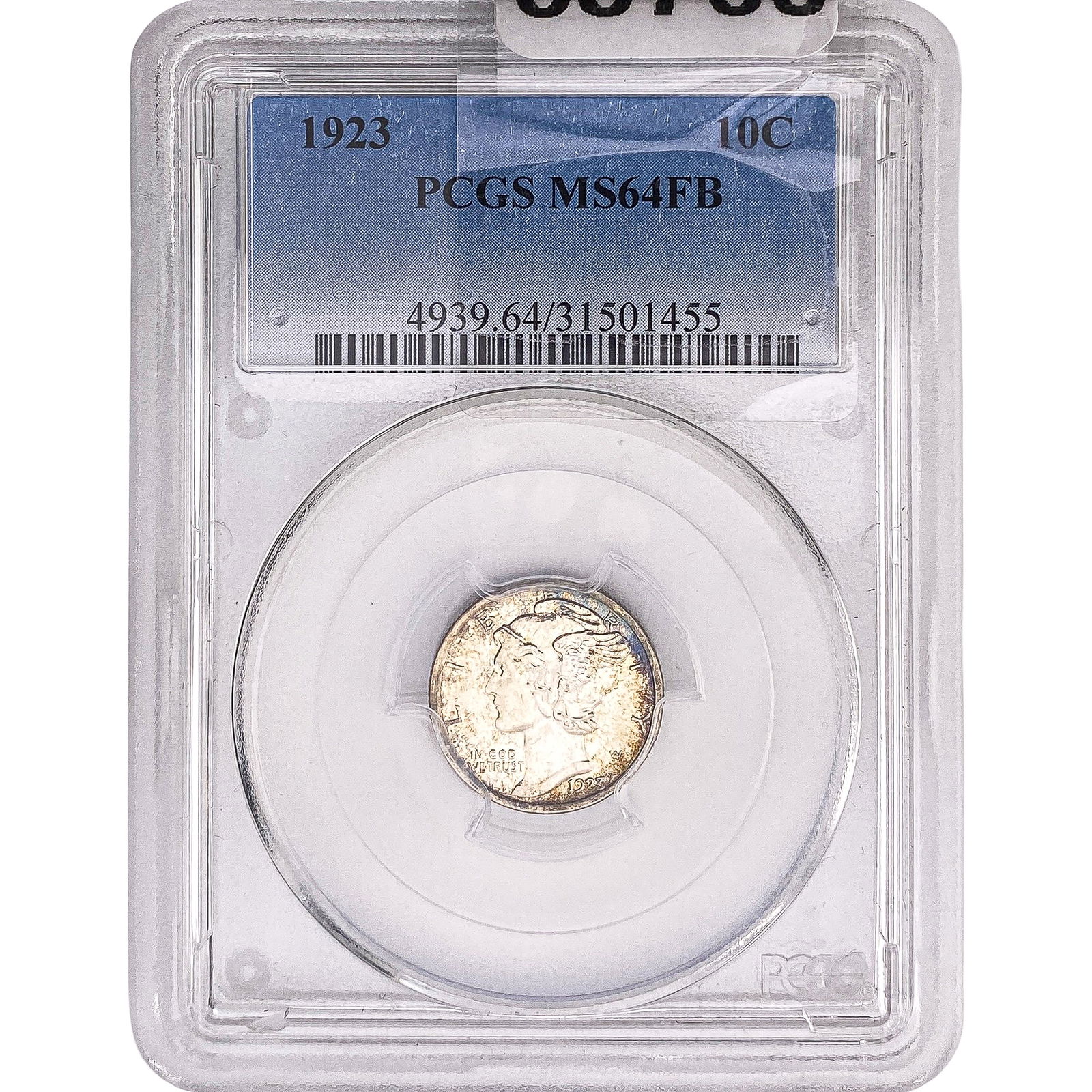 1923 Mercury Silver Dime PCGS MS64 FB (1 of 2)