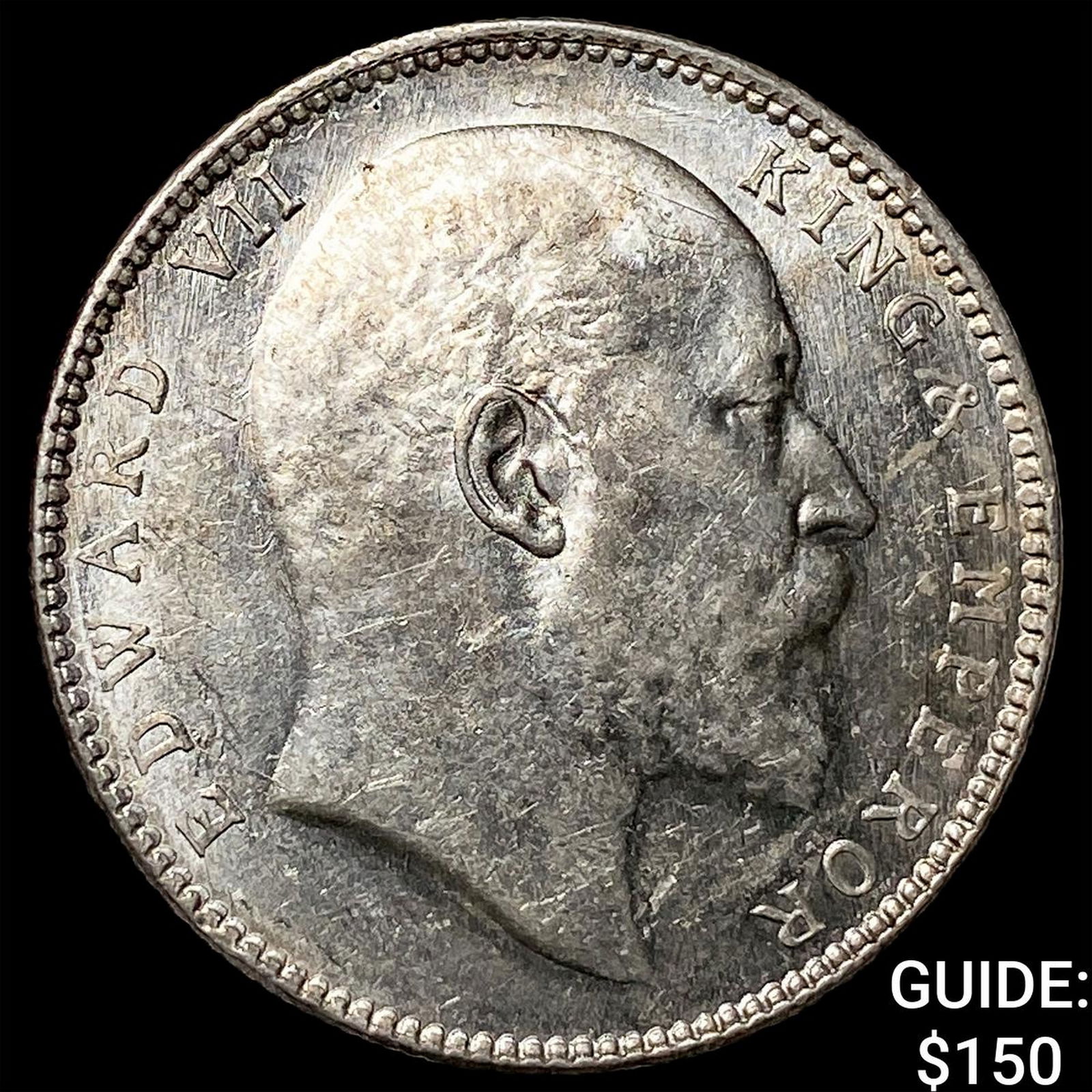 1906 British India Silver 1 Rupee CLOSELY UNCIRCULATED (1 of 2)