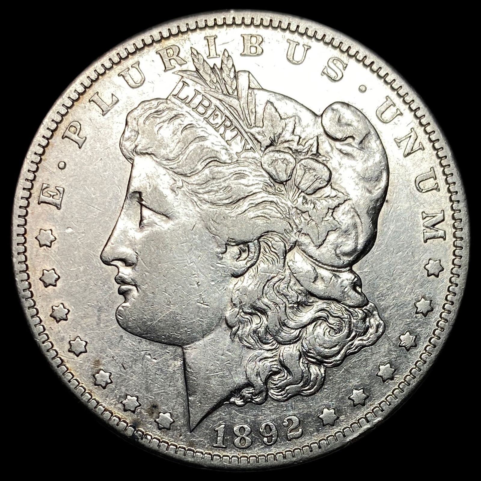 1892-S Silver Morgan Dollar NEARLY UNCIRCULATED: 1892-S Silver Morgan Dollar NEARLY UNCIRCULATED