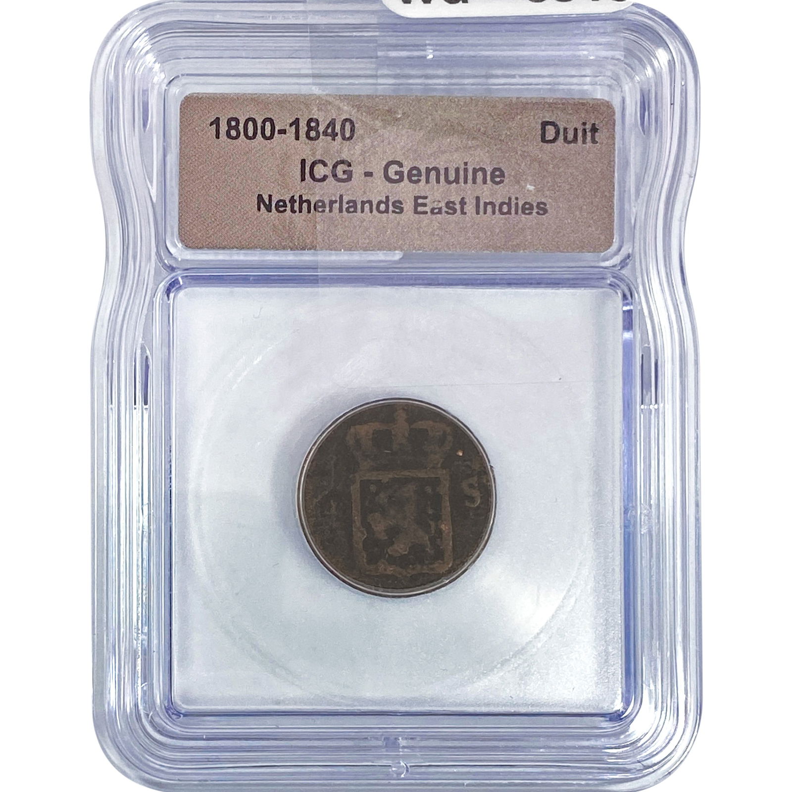 Netherlands East Indies Duit ICG Genuine: Netherlands East Indies Duit ICG Genuine
