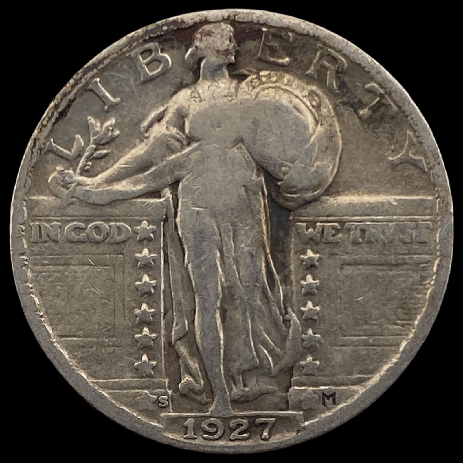 1927-S Standing Liberty Quarter LIGHTLY CIRCULATED (1 of 2)