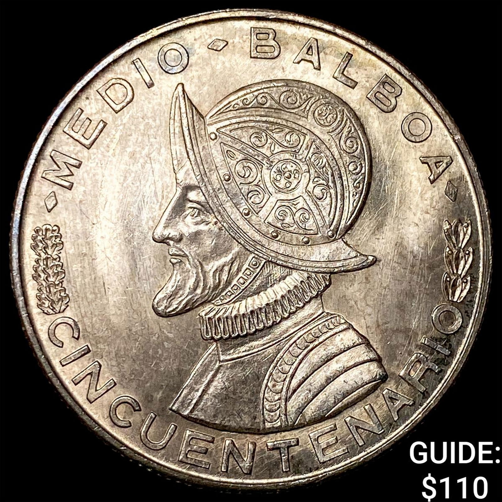 1953 Panama Silver Half Balboa UNCIRCULATED: 1953 Panama Silver Half Balboa UNCIRCULATED