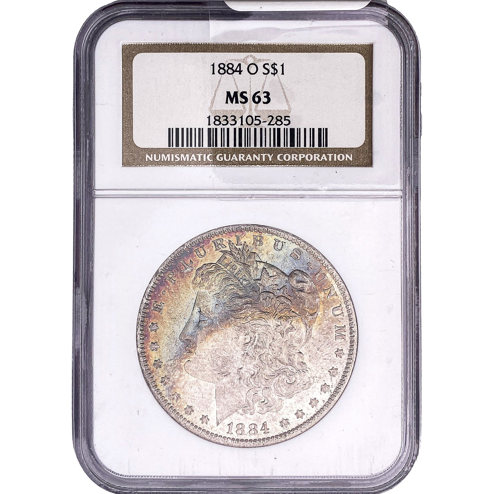 1884-O Morgan Silver Dollar NGC MS63: 1884-O Morgan Silver Dollar NGC MS63