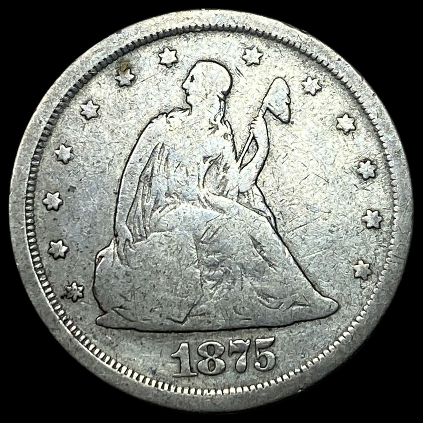 1875-S Silver Twenty Cents LIGHTLY CIRCULATED (1 of 2)