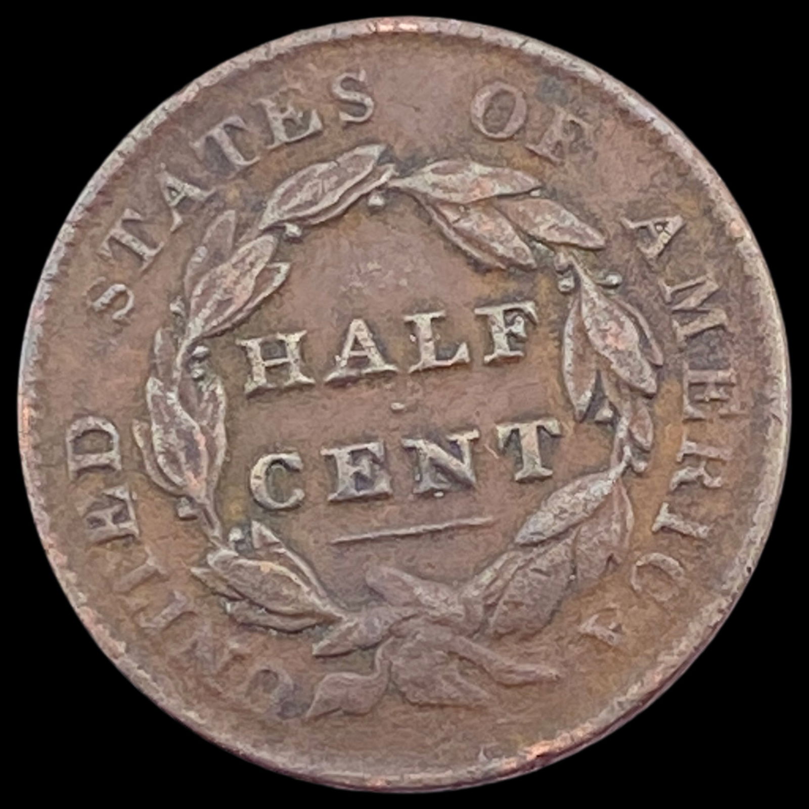 1828 Classic Head Half Cent LIGHTLY CIRCULATED - 2