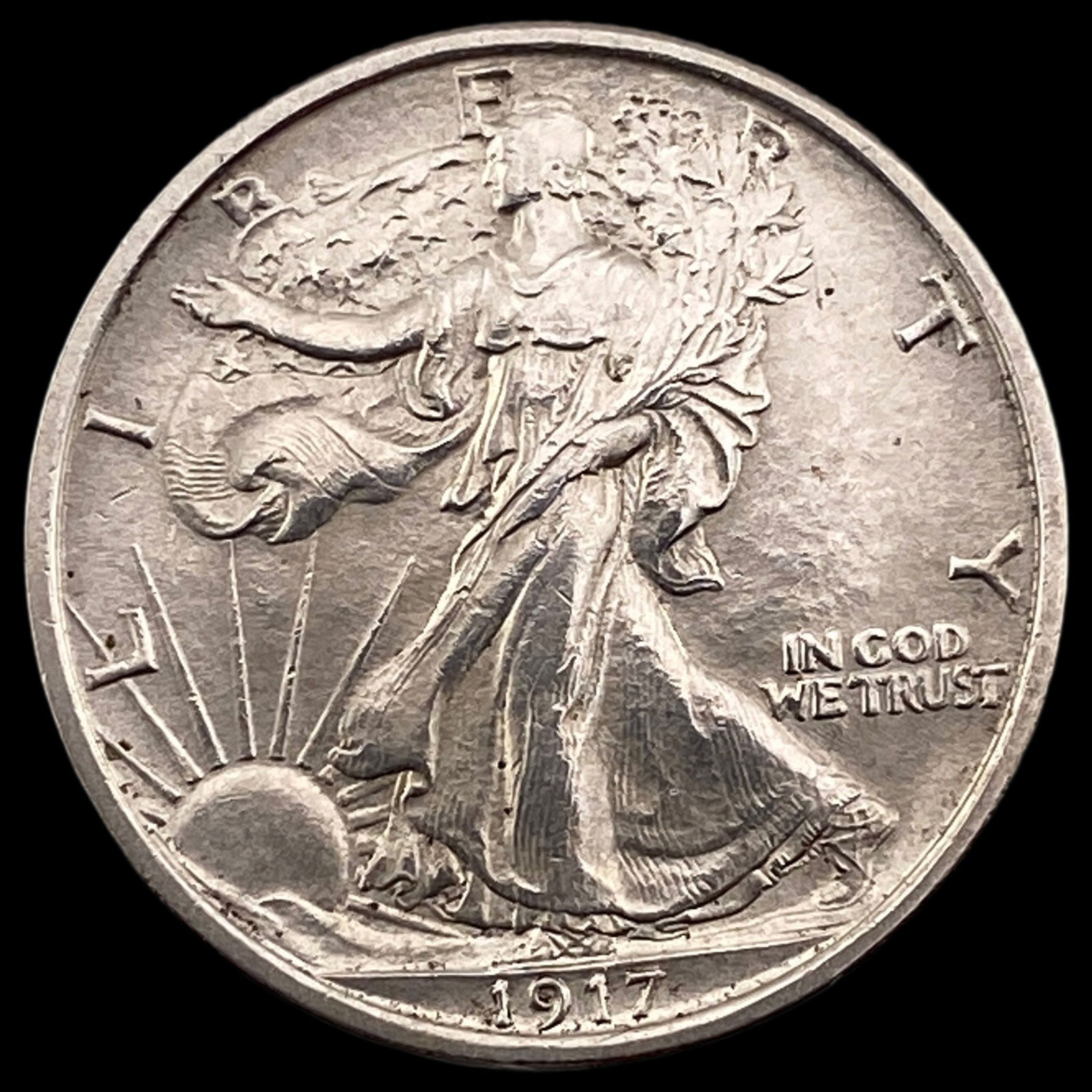 1917 Walking Liberty Half Dollar UNCIRCULATED: 1917 Walking Liberty Half Dollar UNCIRCULATED