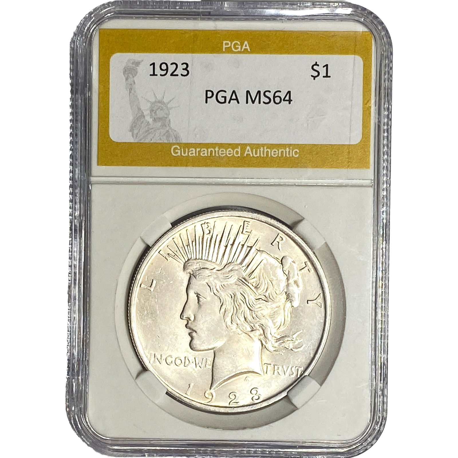 1923 Silver Peace Dollar PGA MS64 (1 of 2)
