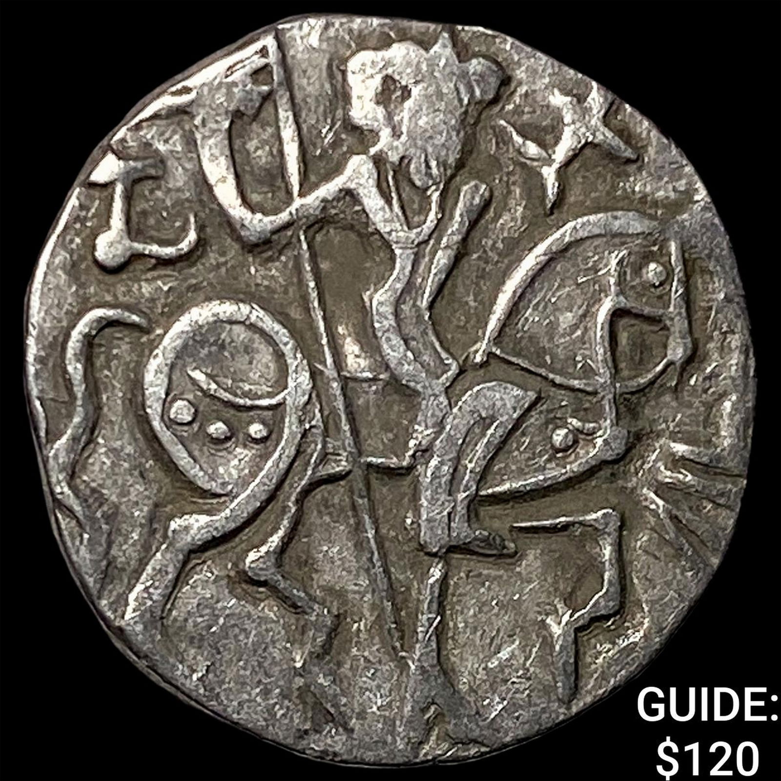 India Rajput Silver Jital 700-1000 AD NEARLY UNCIRCULATED: India Rajput Silver Jital 700-1000 AD NEARLY UNCIRCULATED