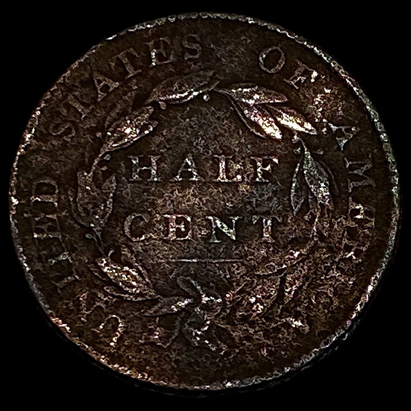 1826 Classic Head Half Cent LIGHTLY CIRCULATED - 2