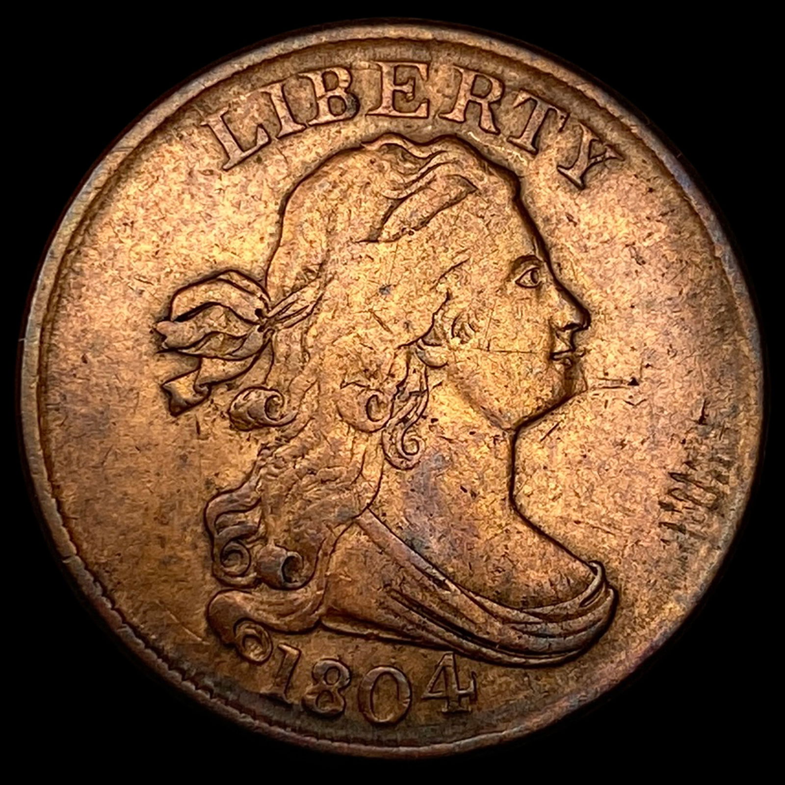 1804 Draped Bust Half Cent NEARLY UNCIRCULATED (1 of 2)
