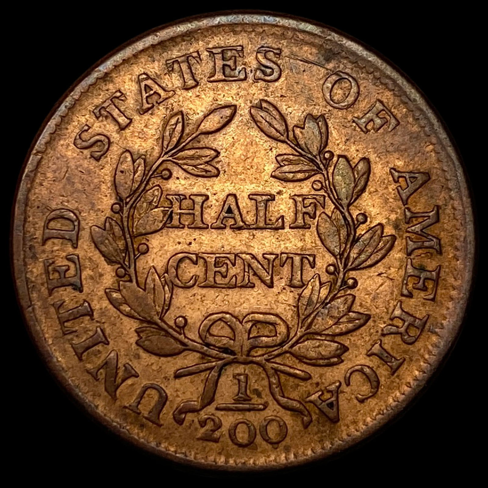 1804 Draped Bust Half Cent NEARLY UNCIRCULATED - 2