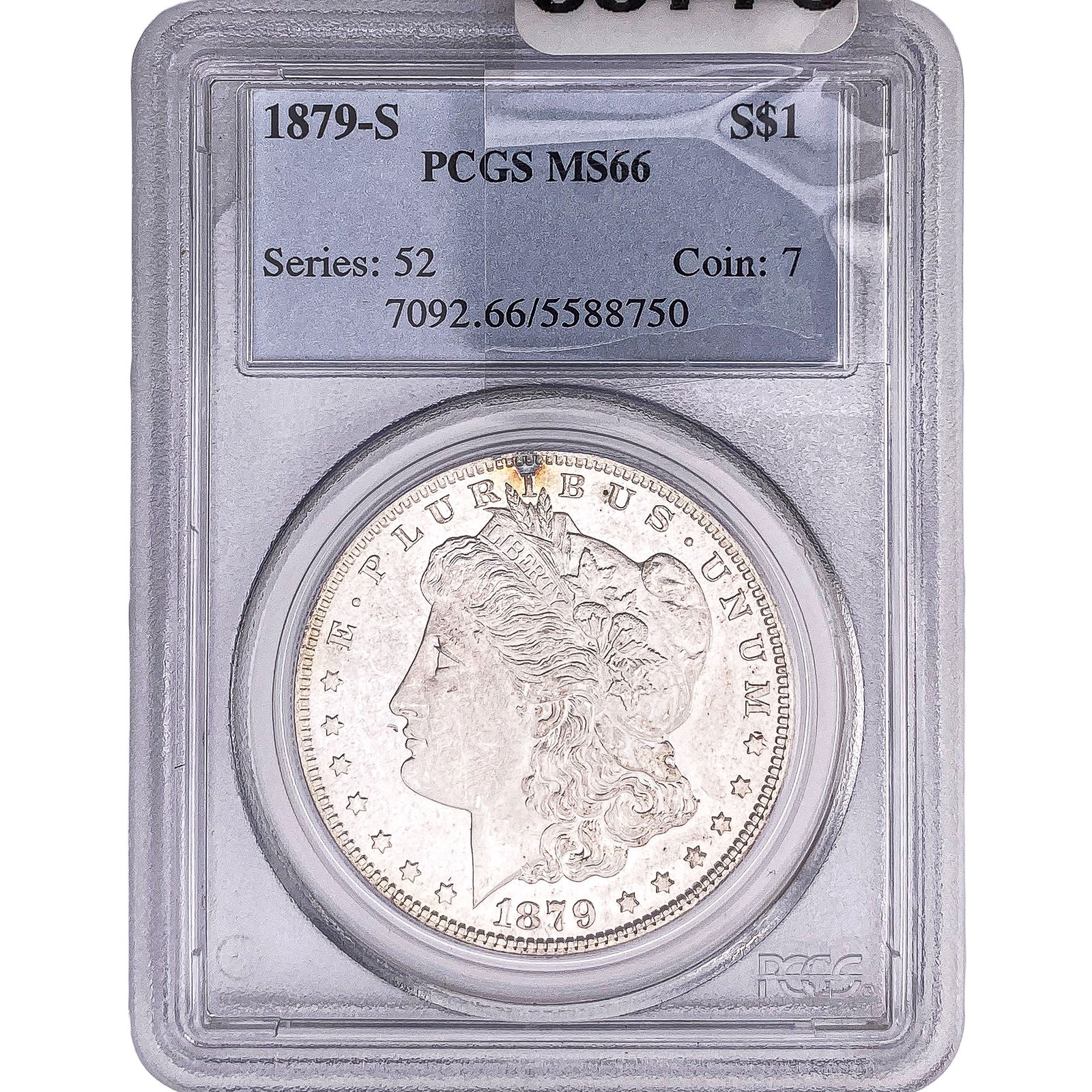 1879-S Morgan Silver Dollar PCGS MS66: 1879-S Morgan Silver Dollar PCGS MS66