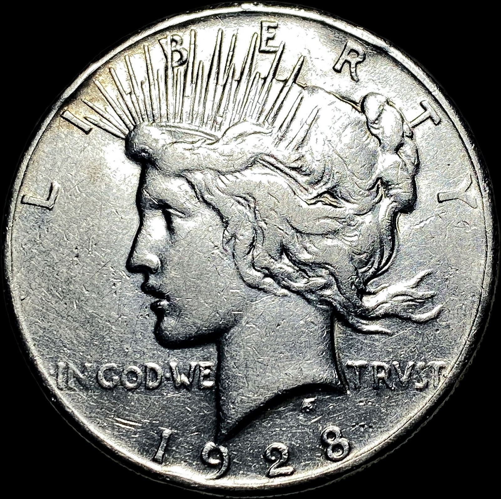 1928-S Silver Peace Dollar LIGHTLY CIRCULATED: 1928-S Silver Peace Dollar LIGHTLY CIRCULATED