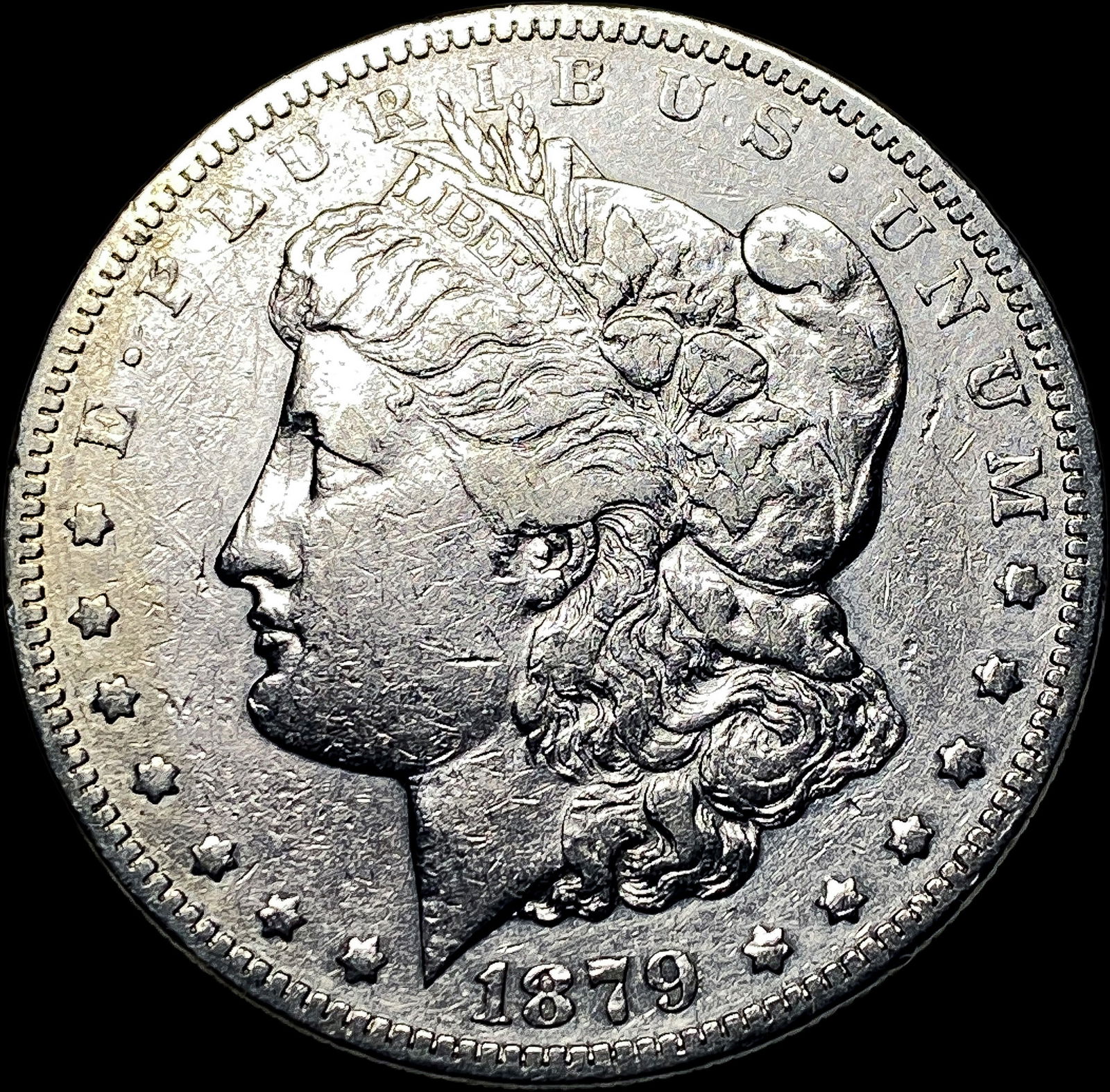 1879-S Silver Morgan Dollar ABOUT UNCIRCULATED (1 of 2)