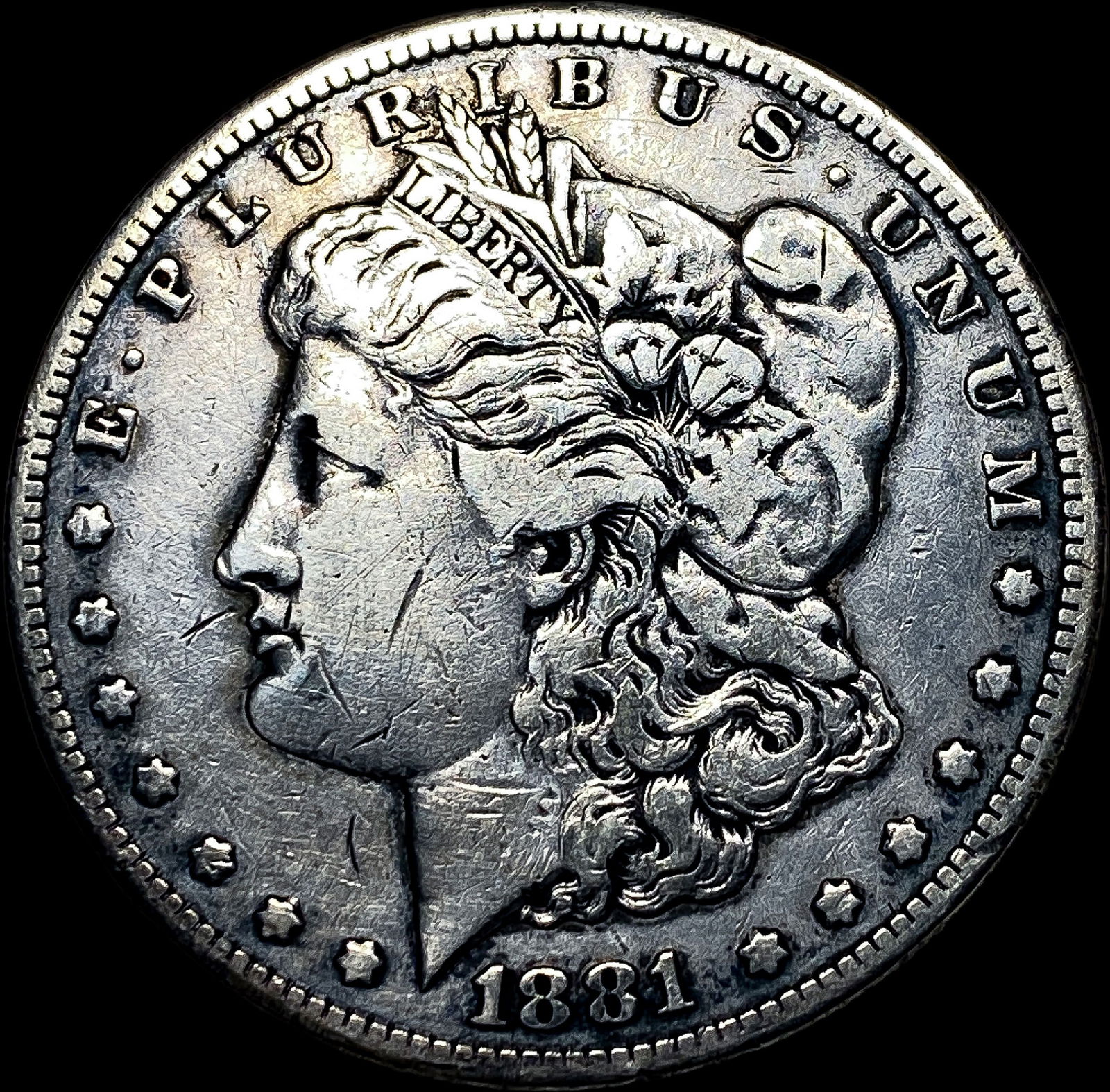 1881-CC Silver Morgan Dollar LIGHTLY CIRCULATED (1 of 2)