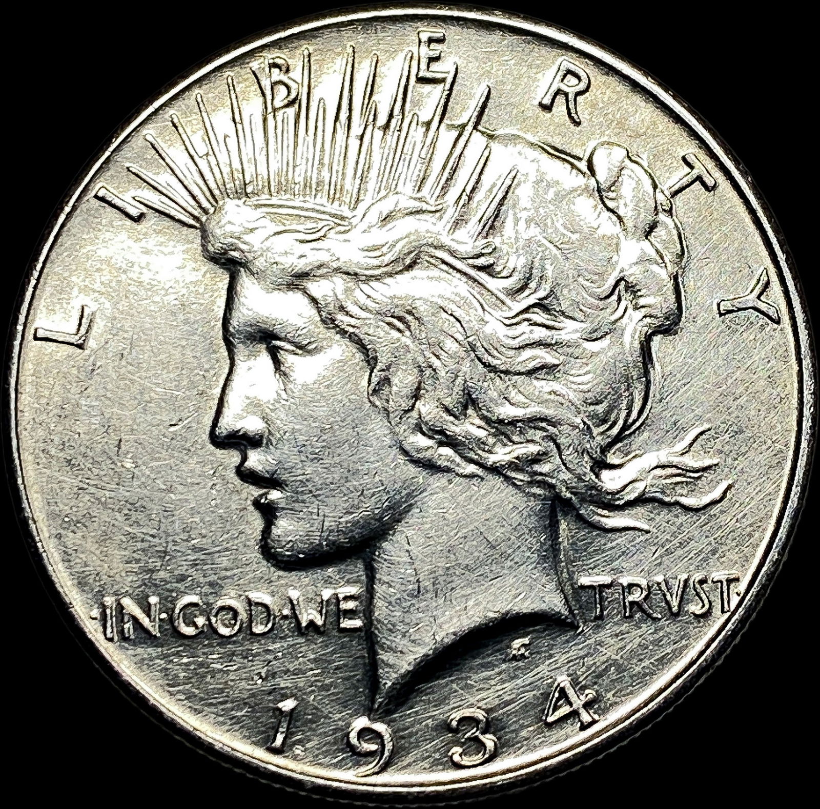 1934 Peace Silver Dollar CLOSELY UNCIRCULATED (1 of 2)