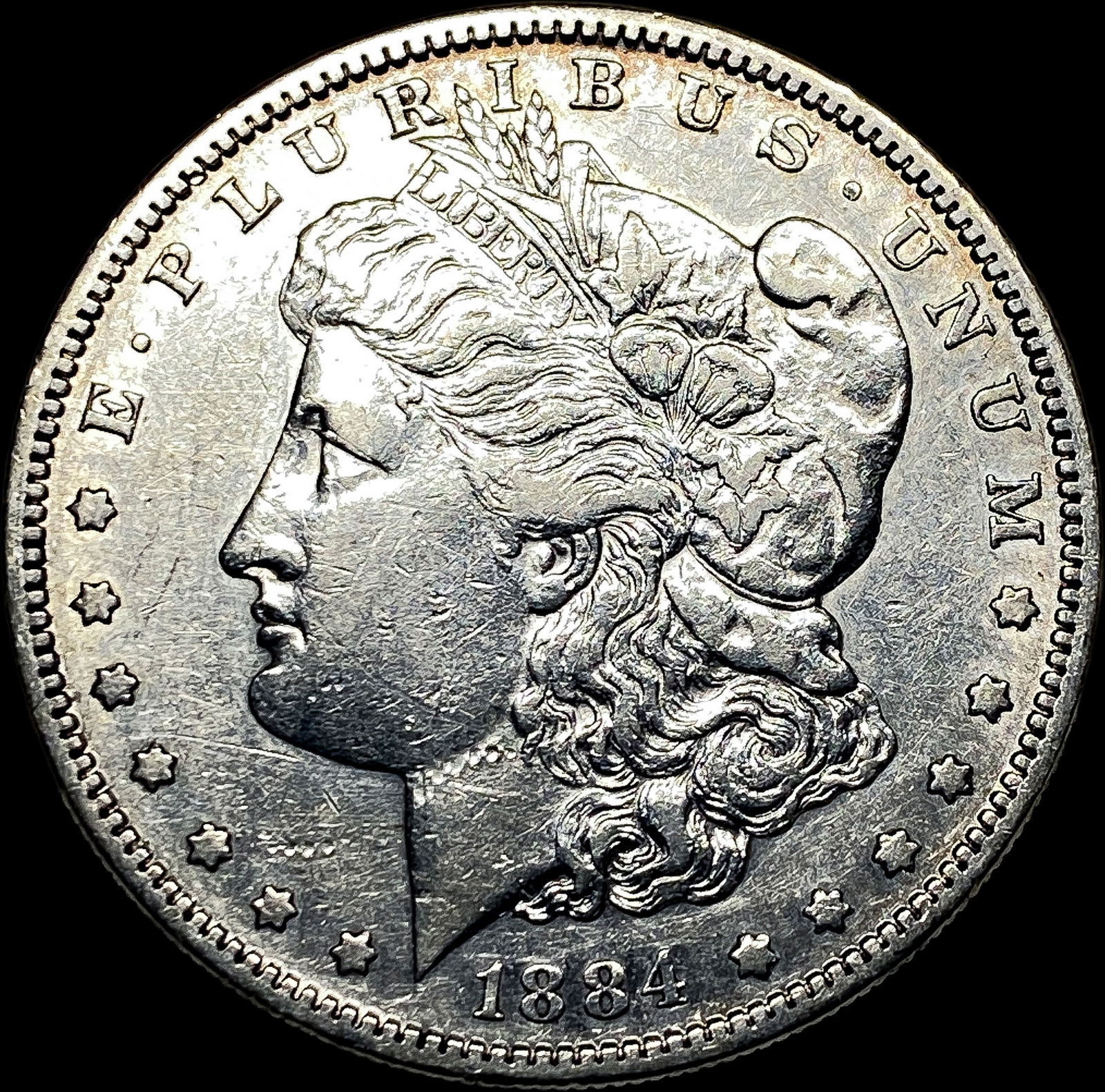 1884-S Silver Morgan Dollar CLOSELY UNCIRCULATED: 1884-S Silver Morgan Dollar CLOSELY UNCIRCULATED