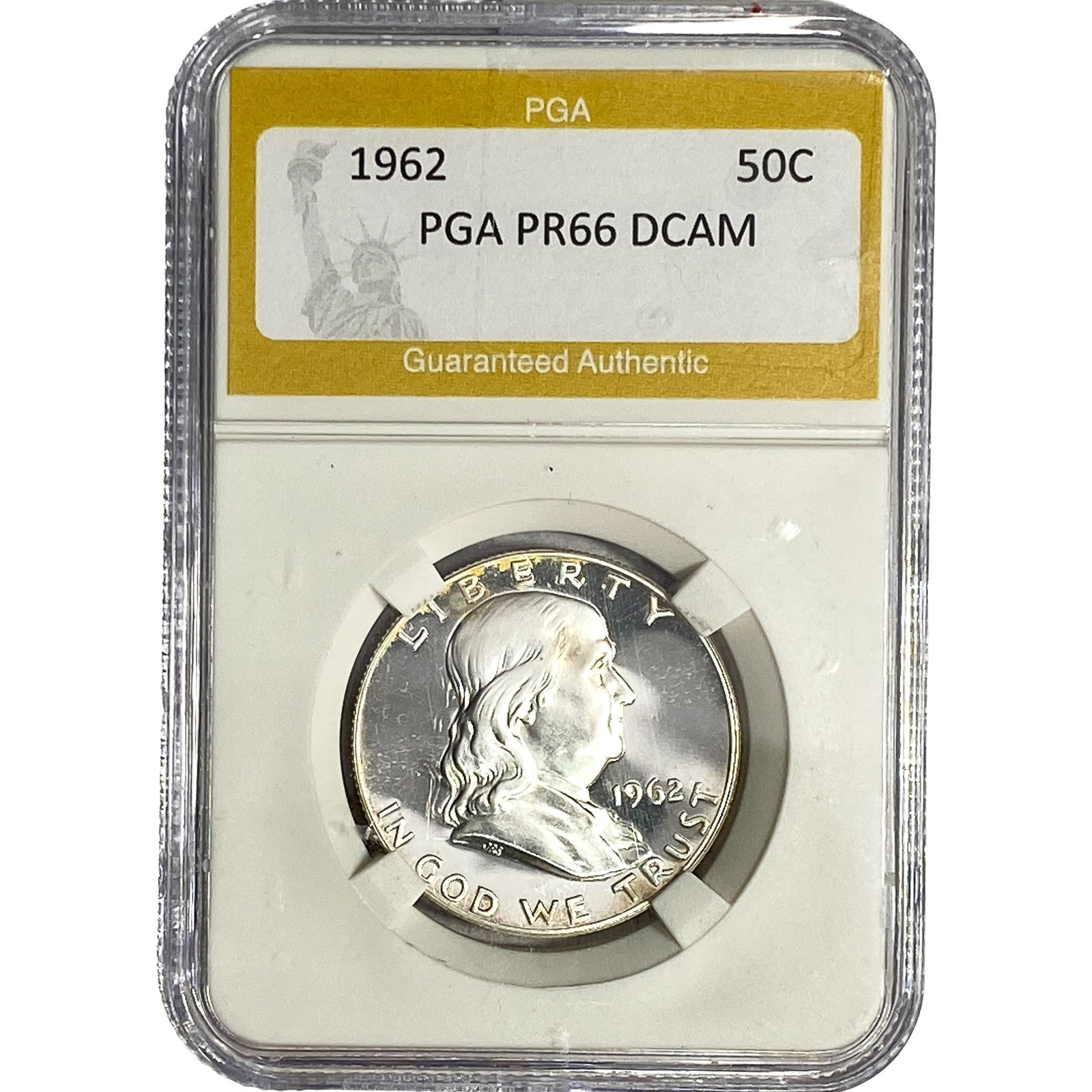 1962 Franklin Half Dollar PGA PR66 DCAM: 1962 Franklin Half Dollar PGA PR66 DCAM