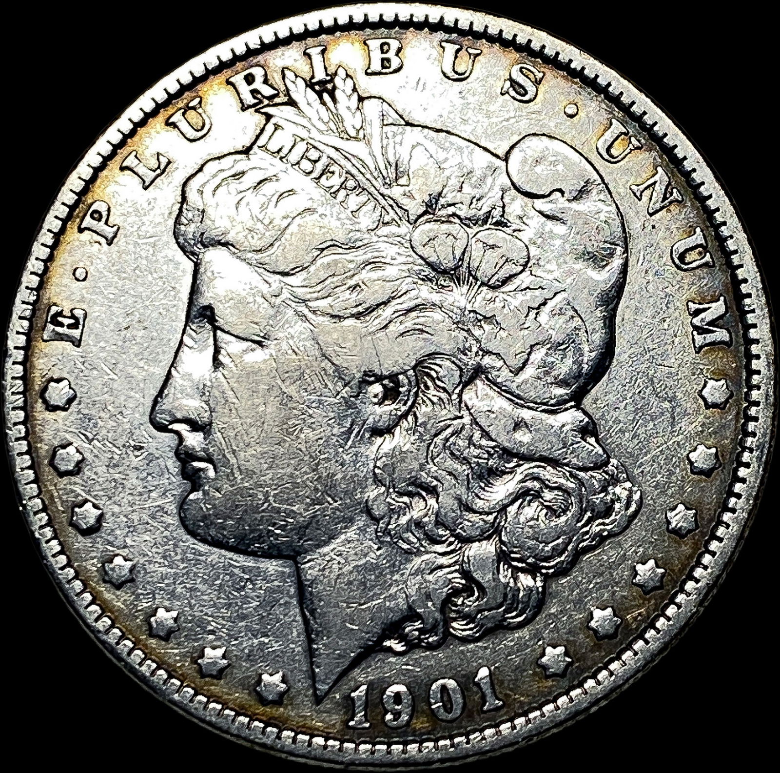 1901 Morgan Silver Dollar NEARLY UNCIRCULATED: 1901 Morgan Silver Dollar NEARLY UNCIRCULATED